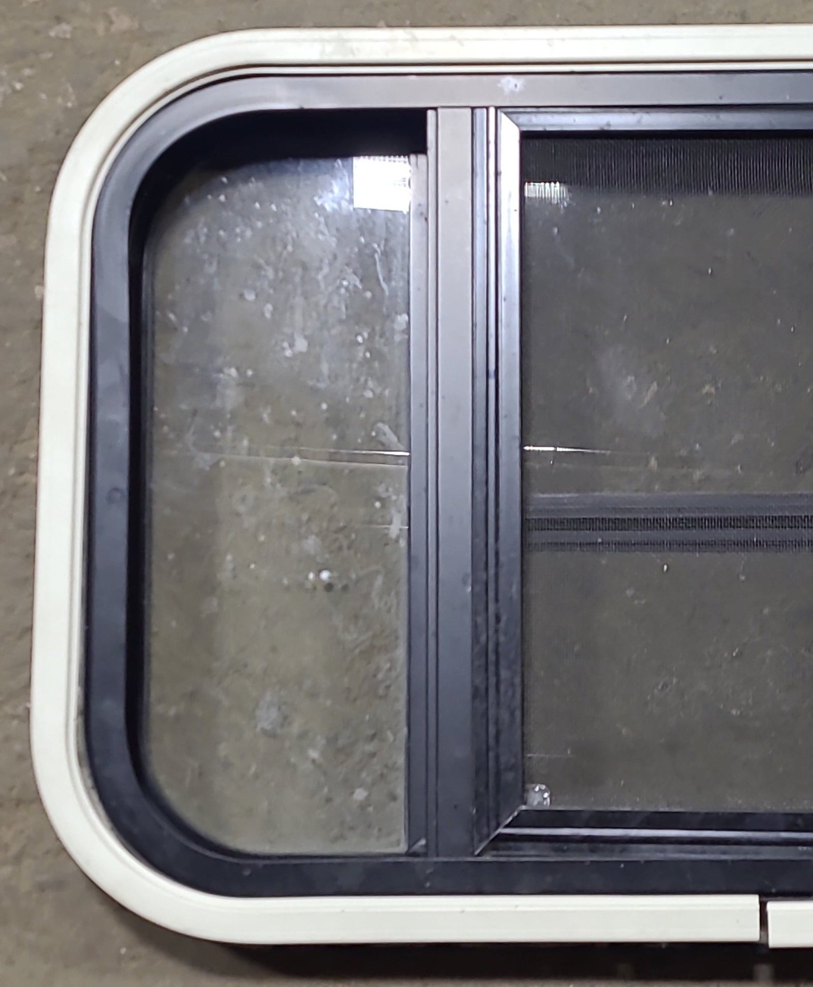 Used Black Radius Opening Window : 24 3/4