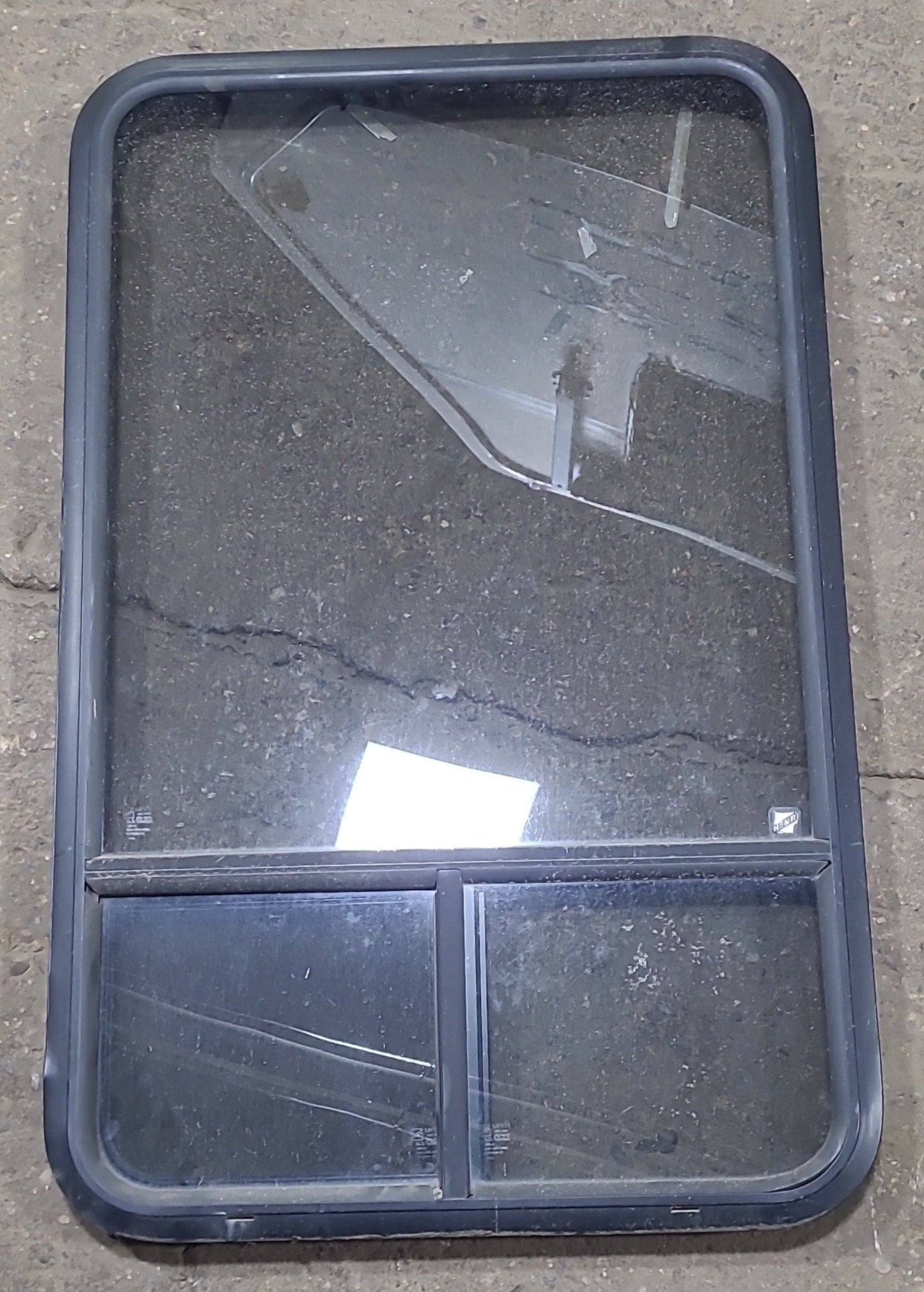 Used Black Radius Opening Window : 25 3/4