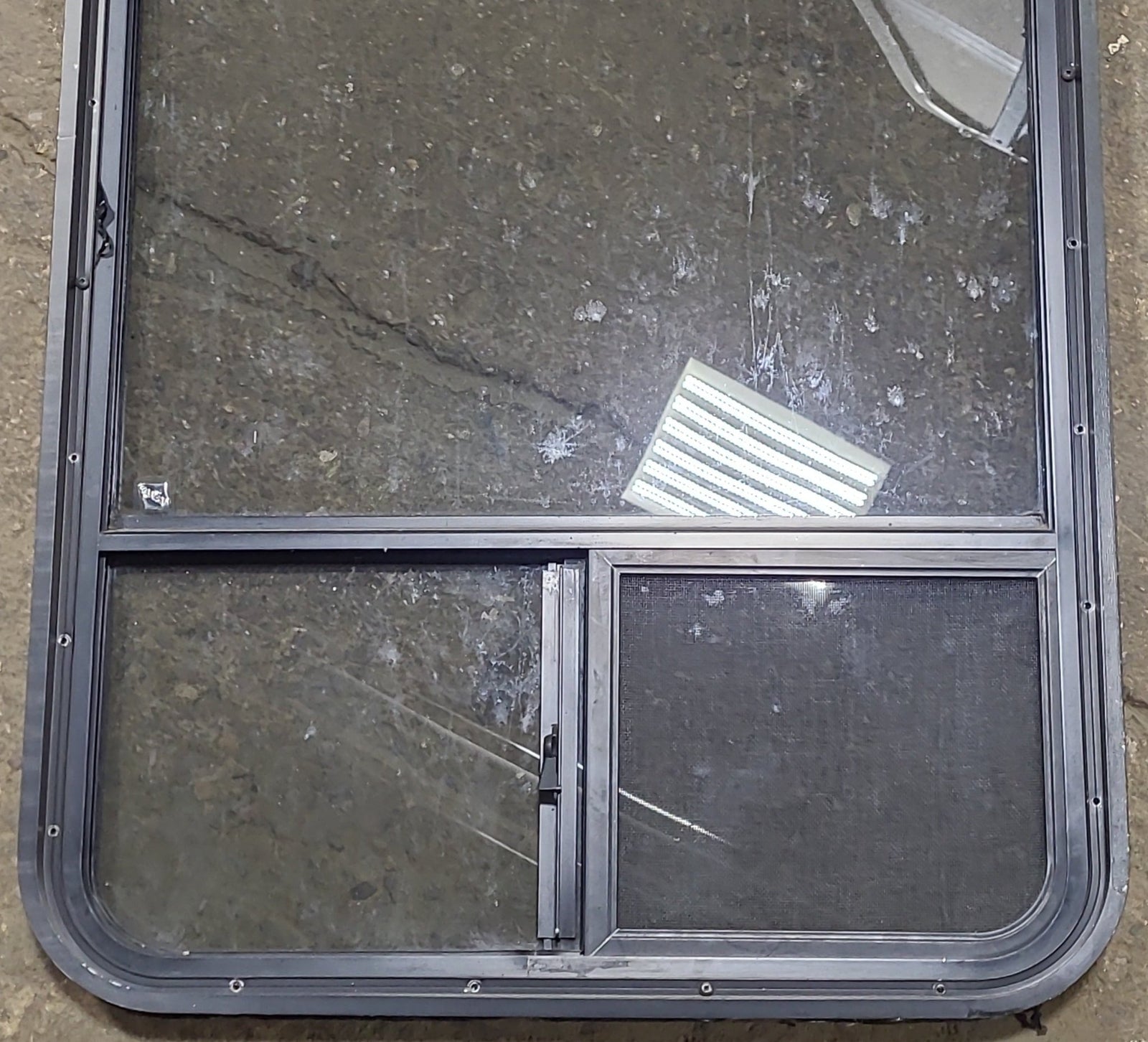 Used Black Radius Opening Window : 25 3/4