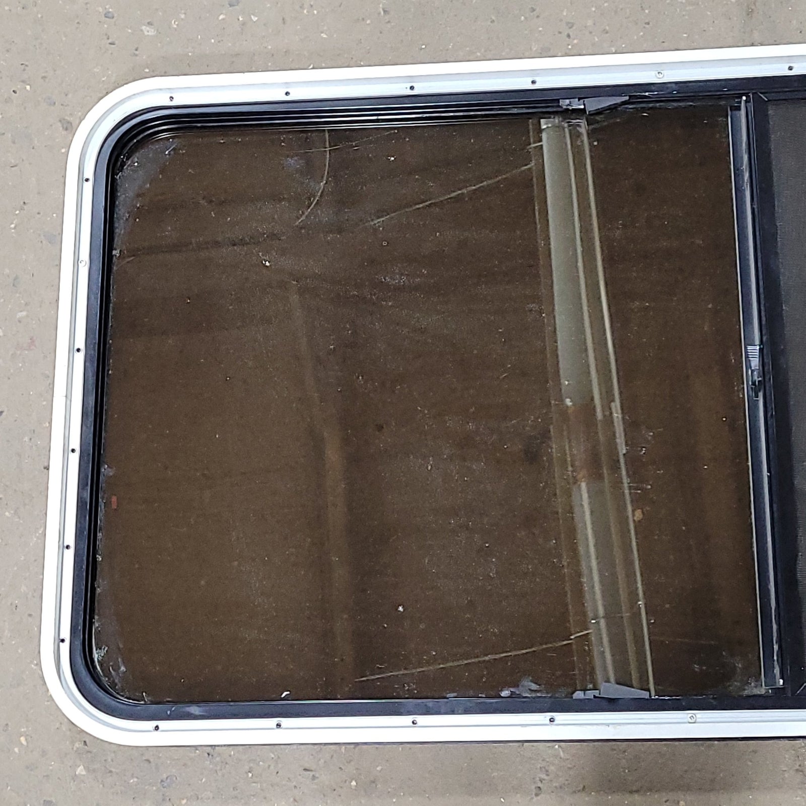 Used Black Radius Opening Window : 25 3/8