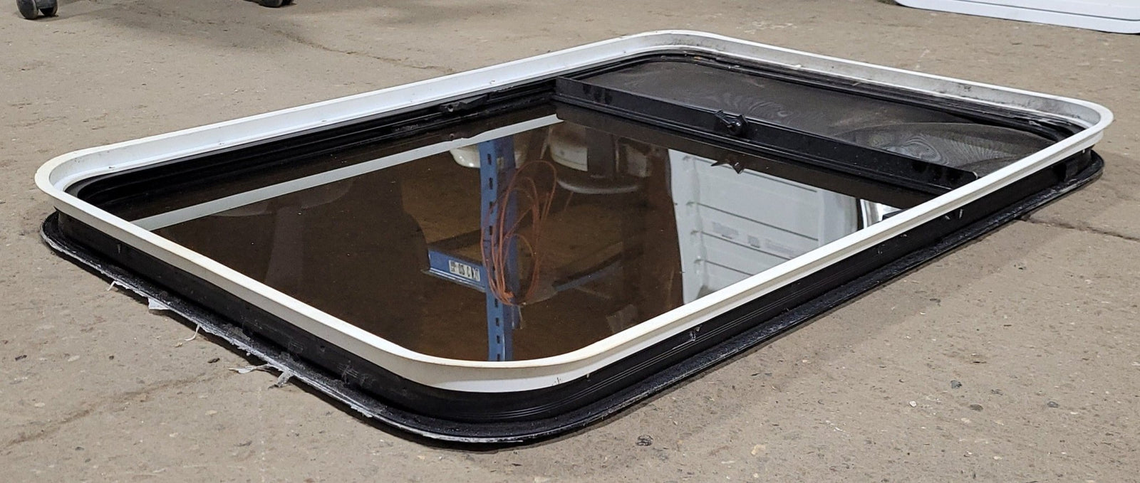 Used Black Radius Opening Window : 25 3/8