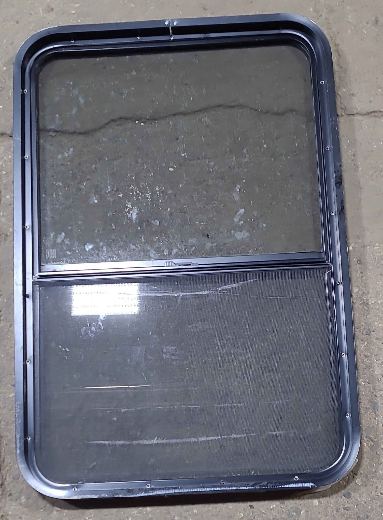 Used Black Radius Opening Window : 26 1/2