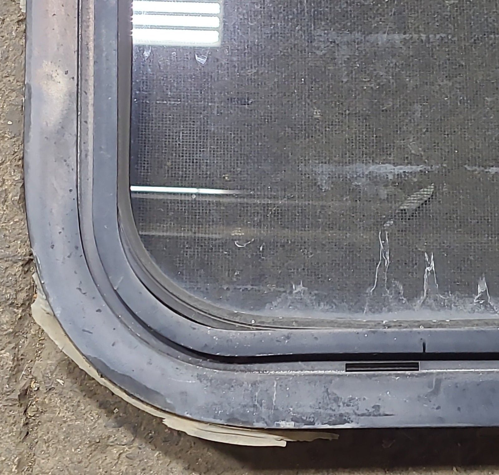 Used Black Radius Opening Window : 26 1/2