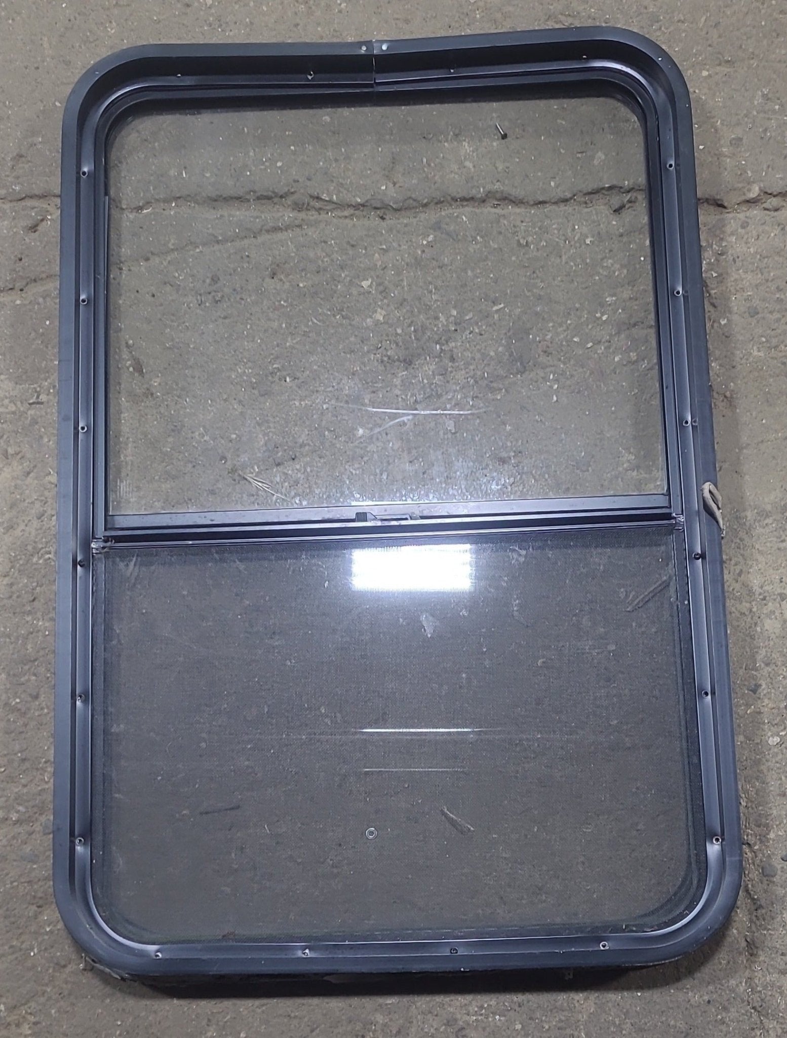 Used Black Radius Opening Window : 26 1/2