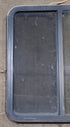 Used Black Radius Opening Window : 27" W x 30" H x 1 7/8" D - Young Farts RV Parts