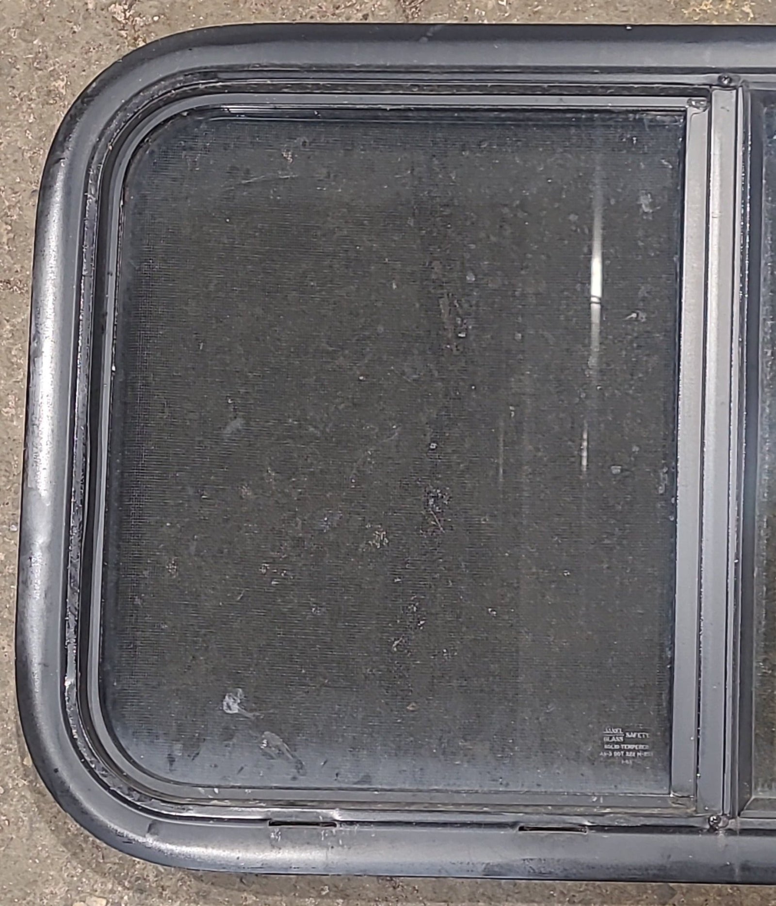 Used Black Radius Opening Window : 29 1/2