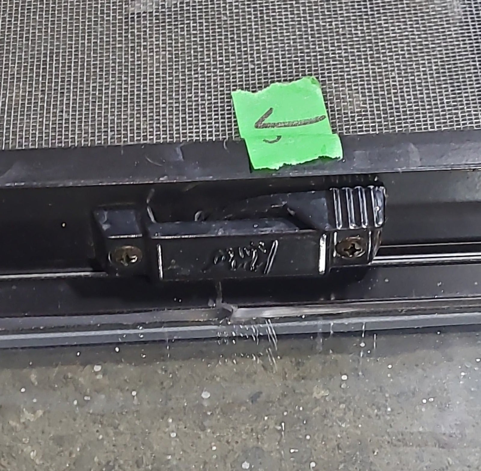 Used Black Radius Opening Window : 29 1/2