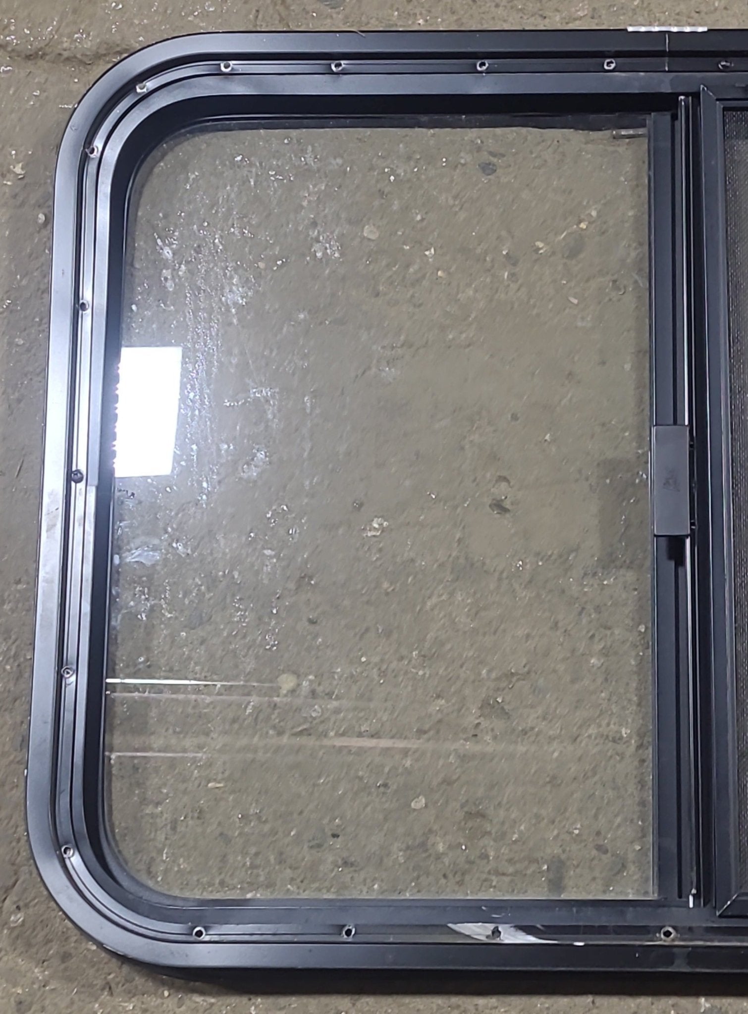 Used Black Radius Opening Window : 29 1/2