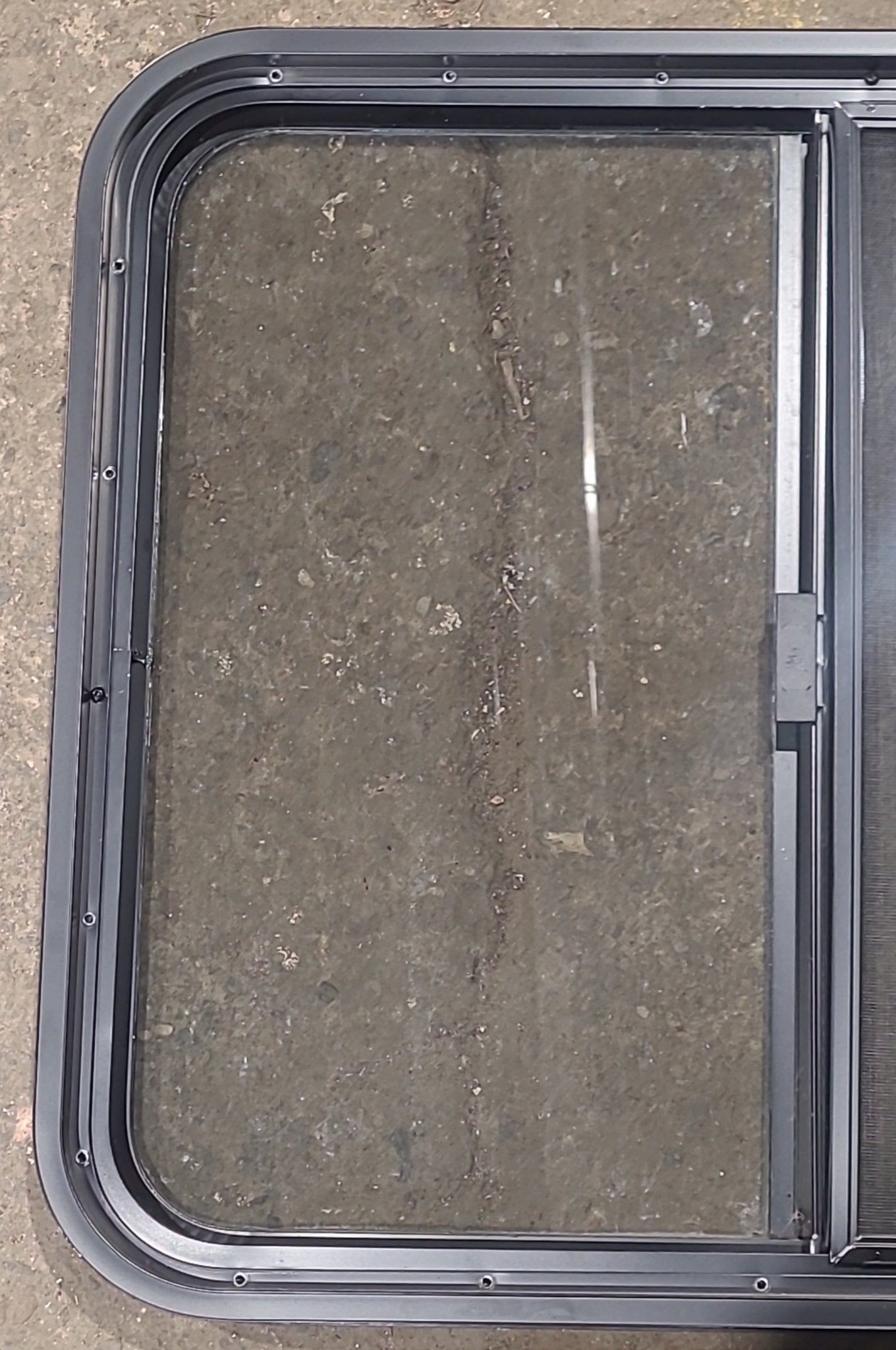 Used Black Radius Opening Window : 29 1/2