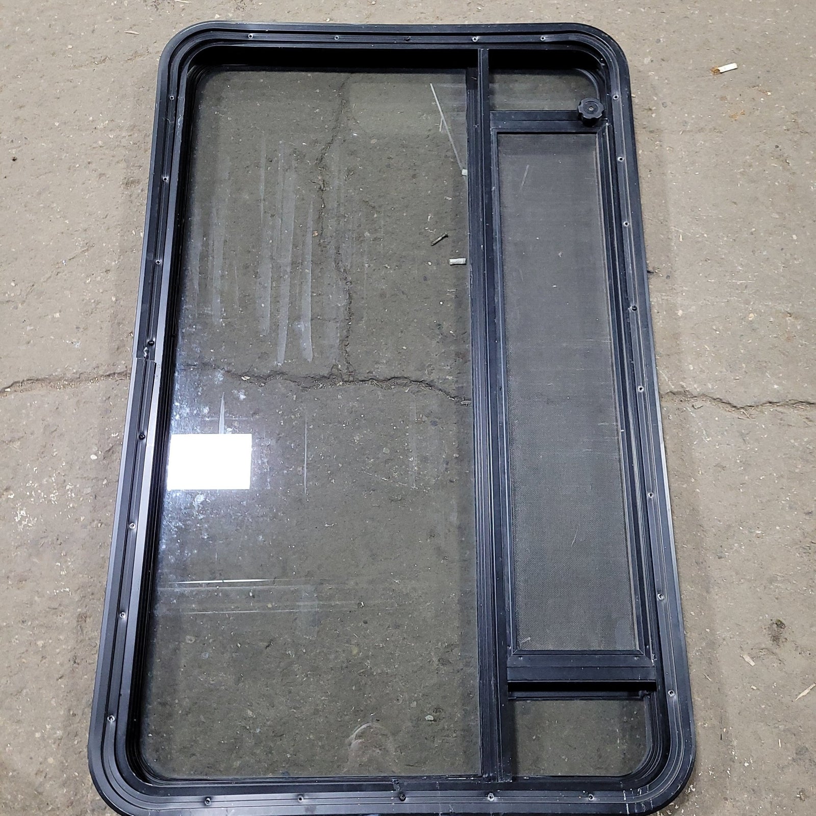 Used Black Radius Opening Window : 29 3/4