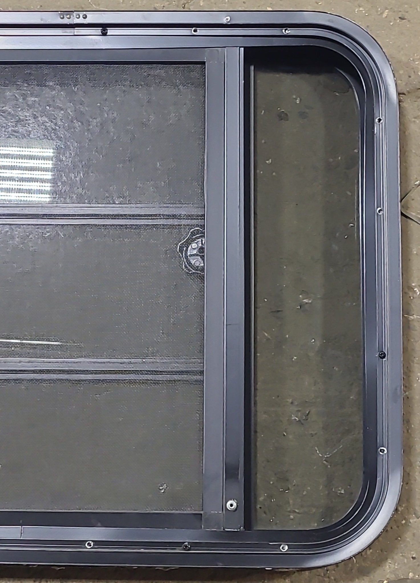 Used Black Radius Opening Window : 29 3/8