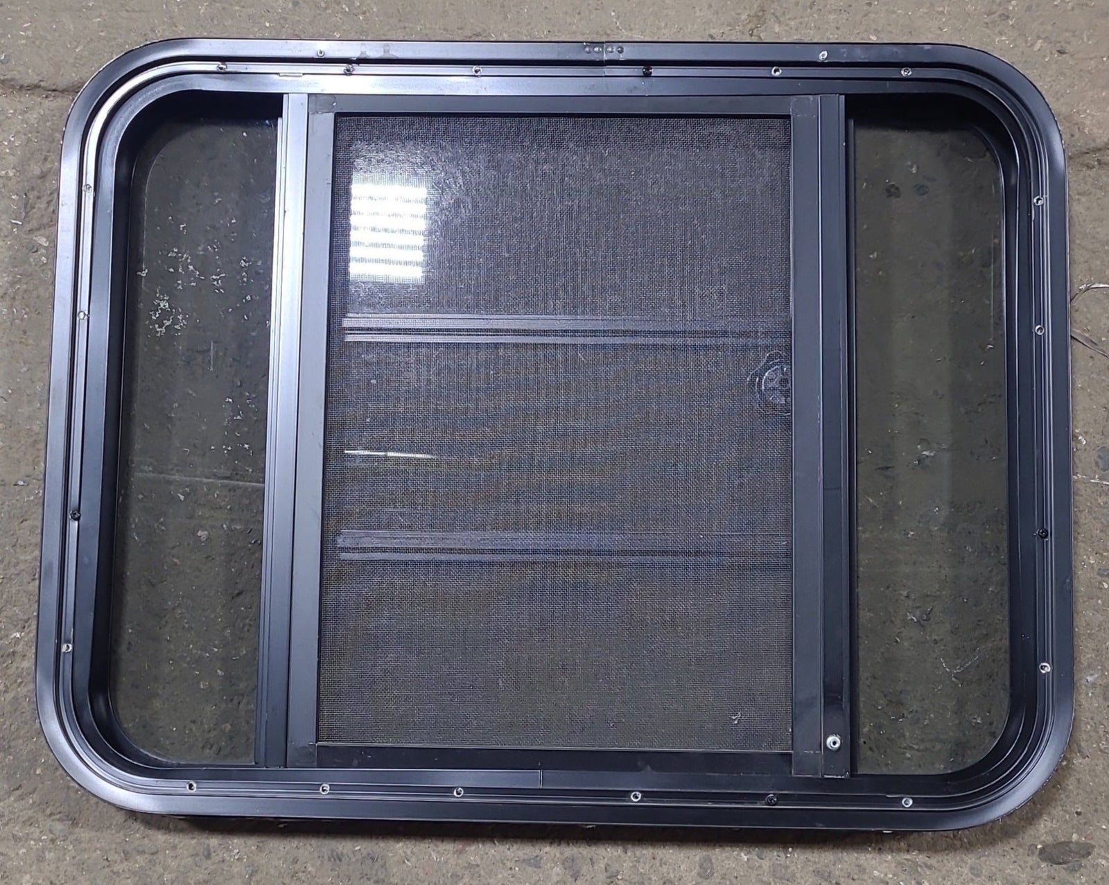 Used Black Radius Opening Window : 29 3/8