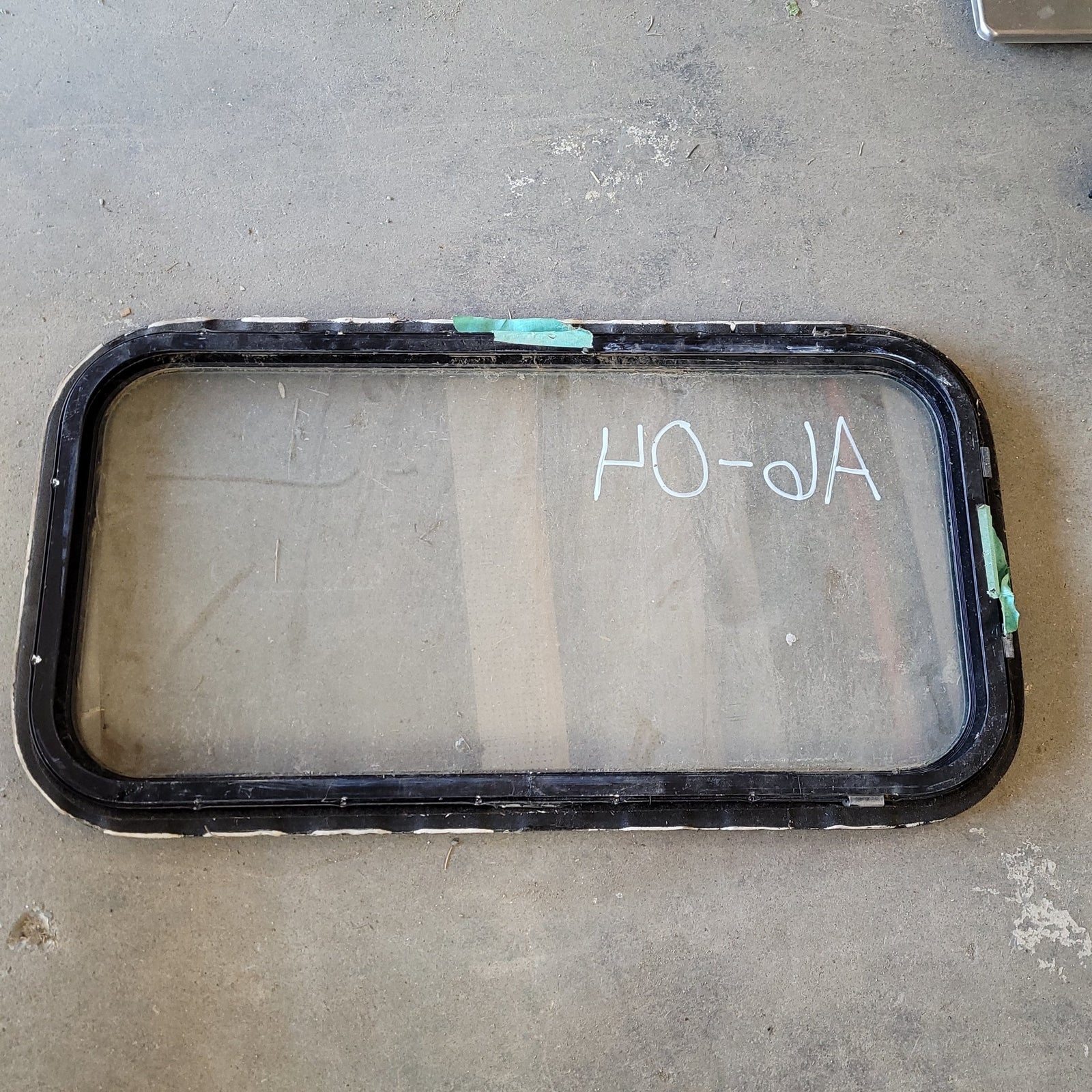 Used Black Radius Opening Window : 29 X 15 X 2
