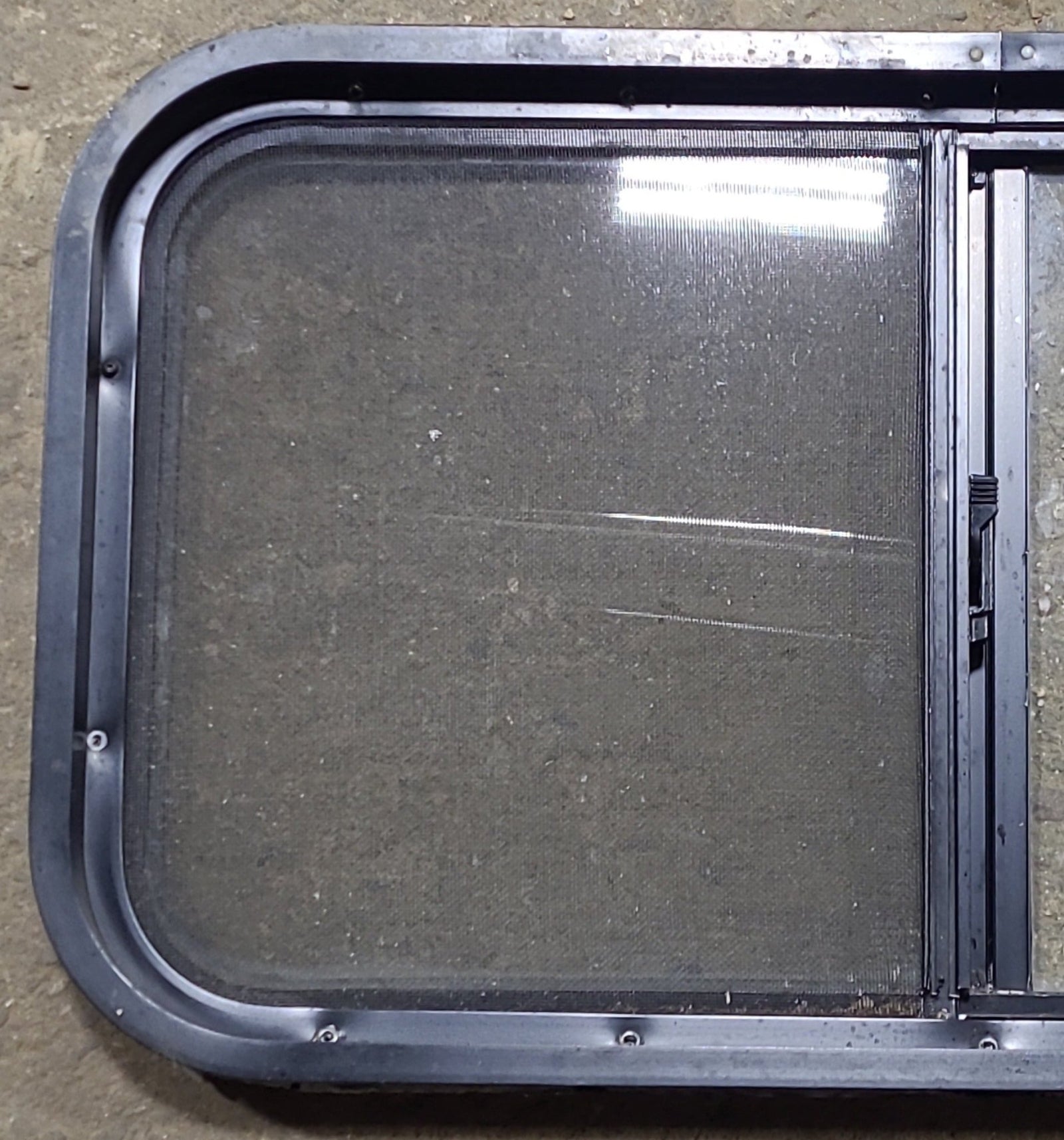 Used Black Radius Opening Window : 30 1/4