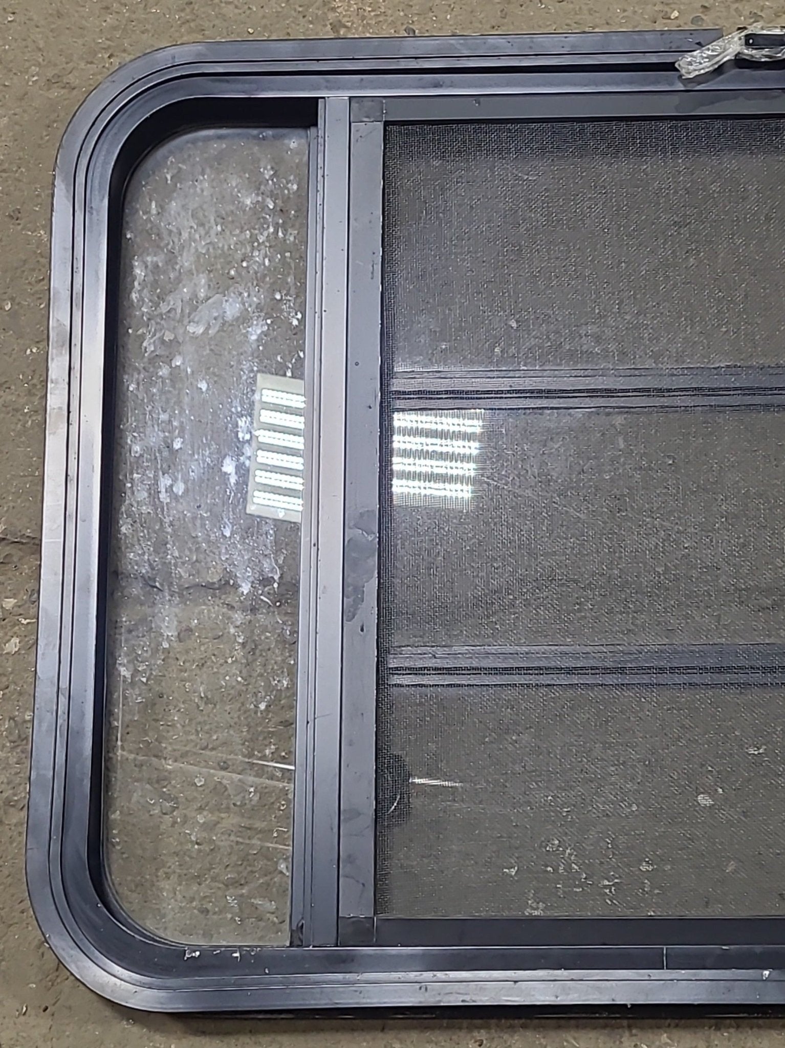 Used Black Radius Opening Window : 30 3/4