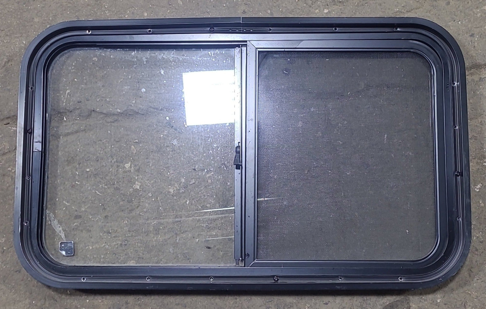 Used Black Radius Opening Window : 30 3/8