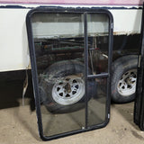 Used Black Radius Opening Window : 30 X 48 1/4 X 2