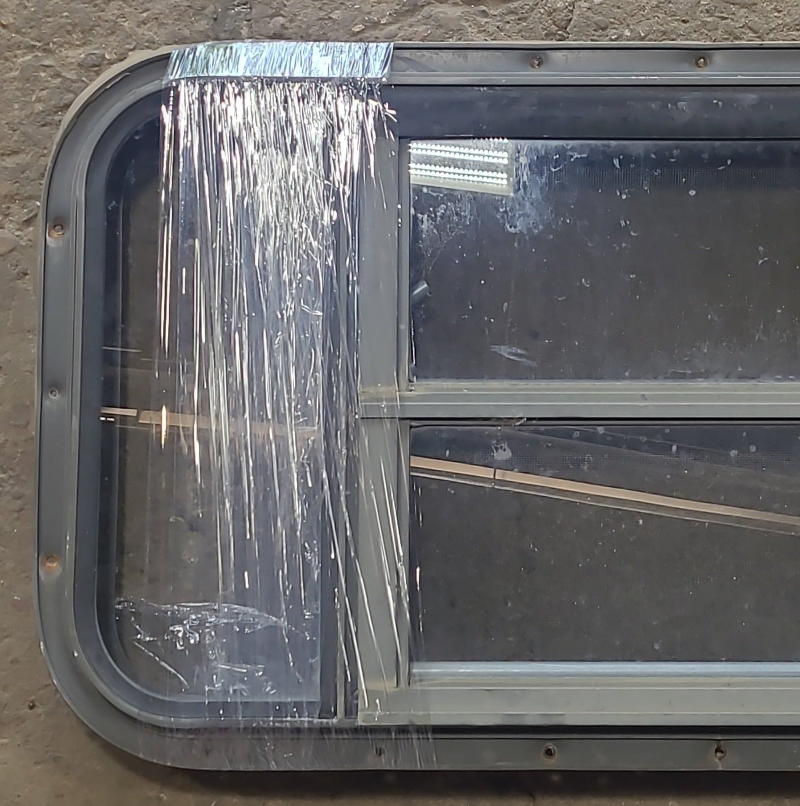 Used Black Radius Opening Window : 31 3/4