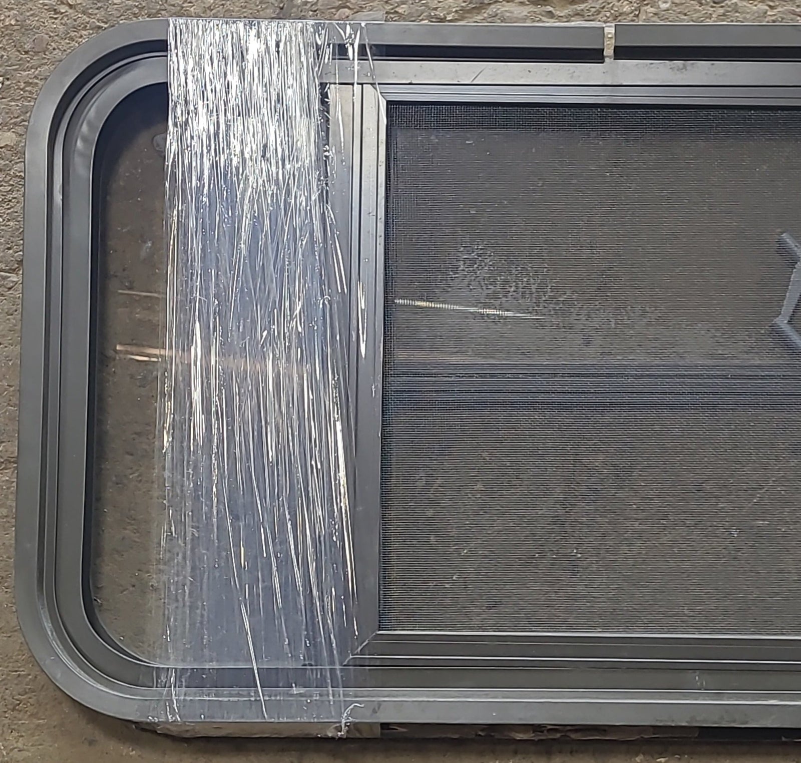 Used Black Radius Opening Window : 31 3/4
