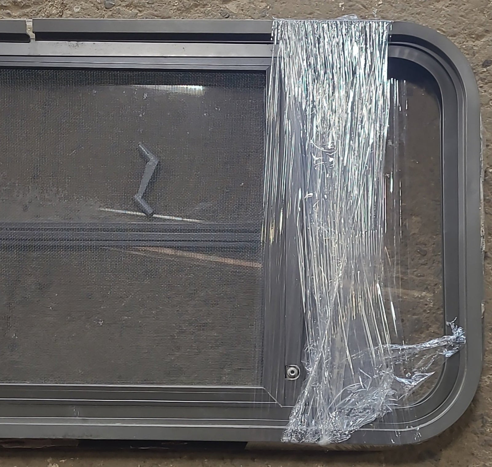 Used Black Radius Opening Window : 31 3/4