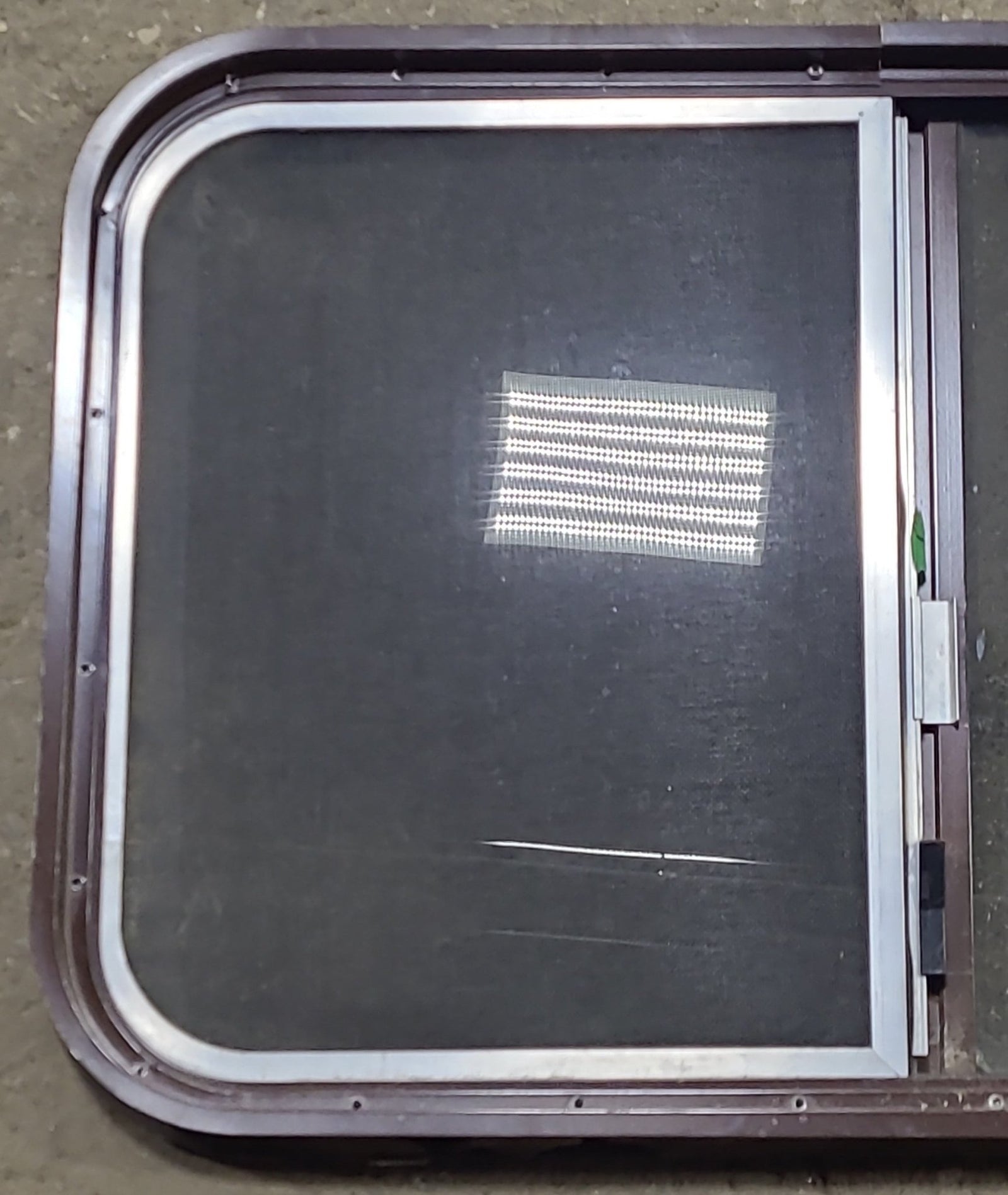 Used Black Radius Opening Window : 31 3/4