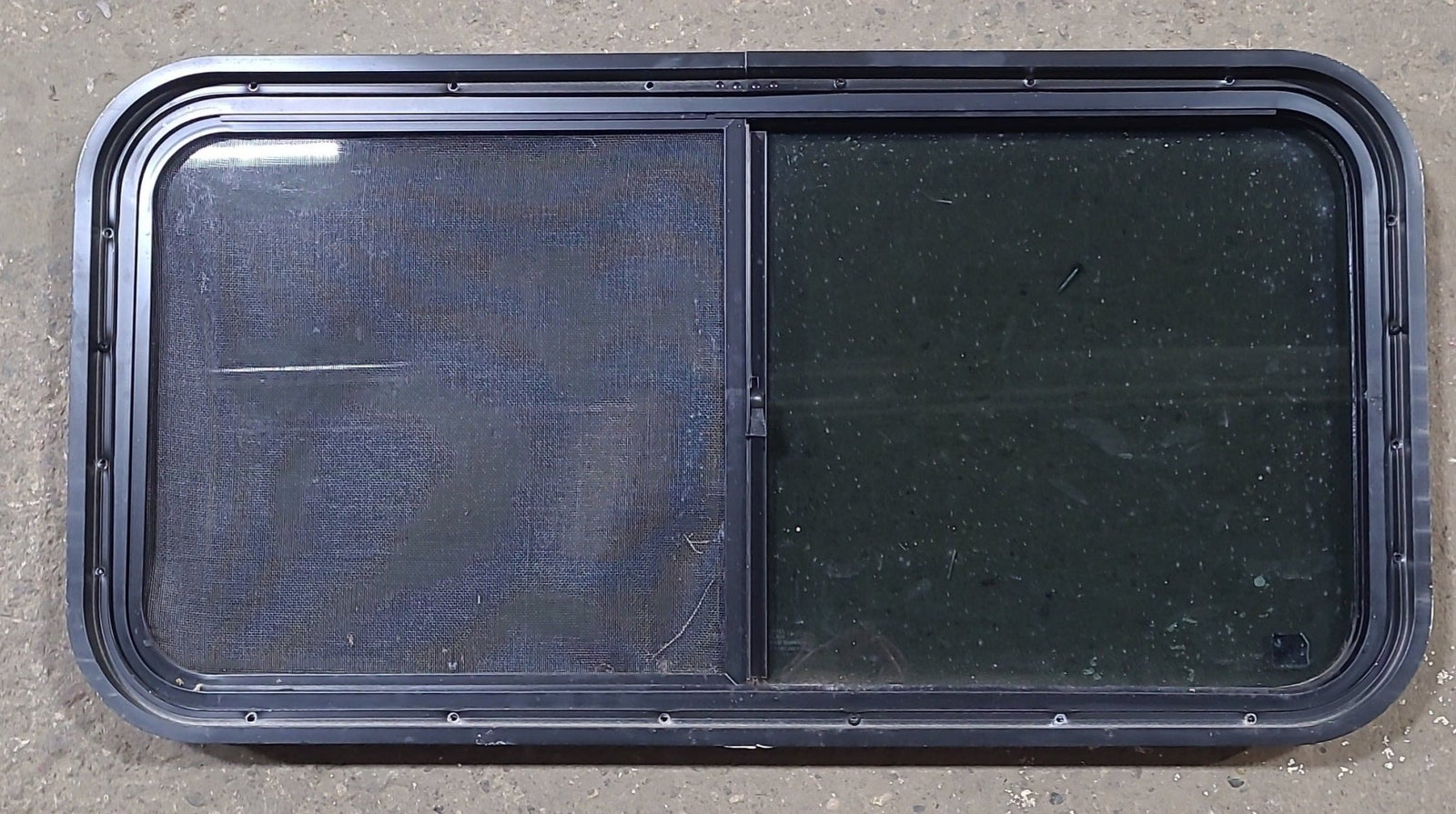 Used Black Radius Opening Window : 35 1/2