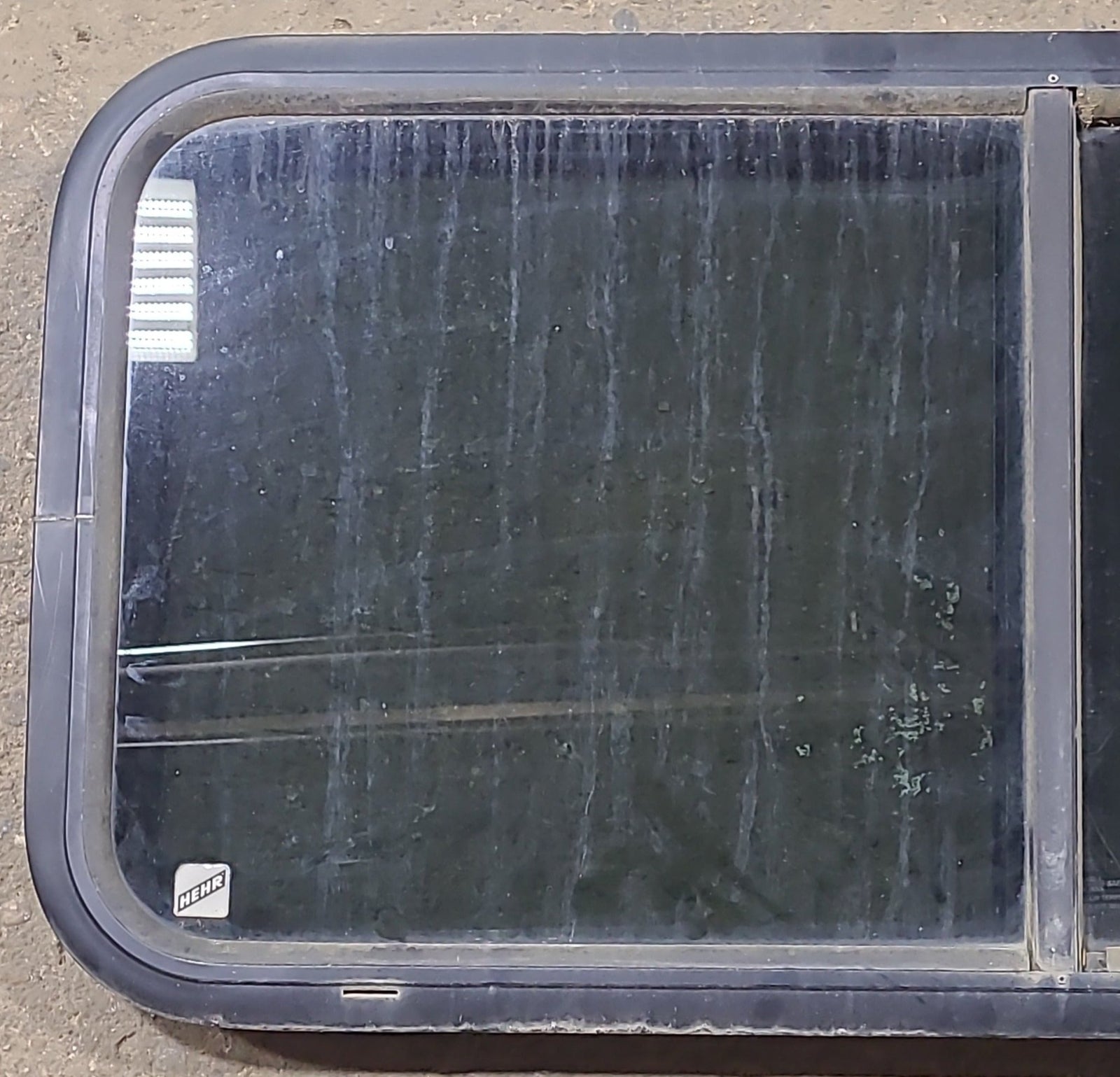 Used Black Radius Opening Window : 35 1/2