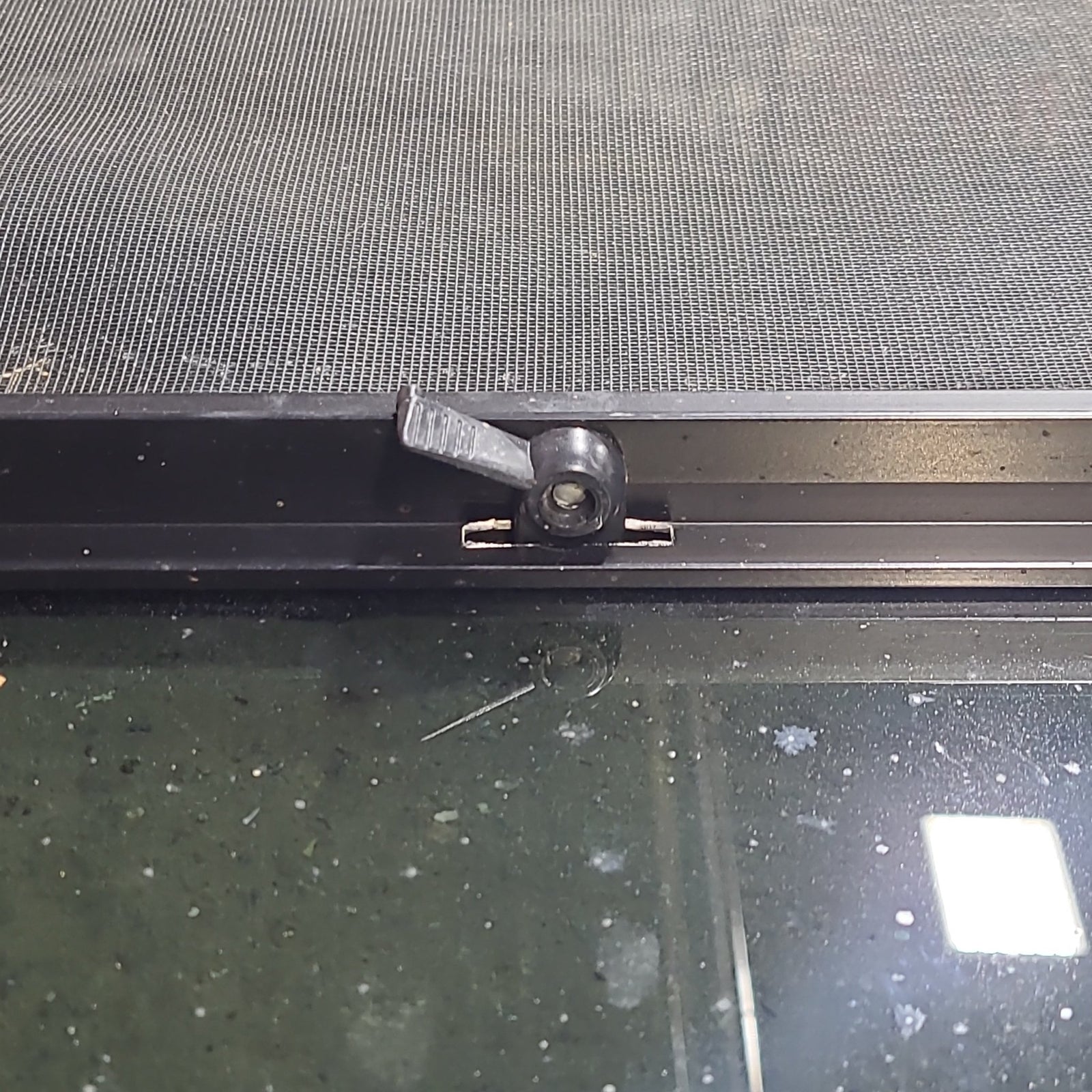 Used Black Radius Opening Window : 35 1/2