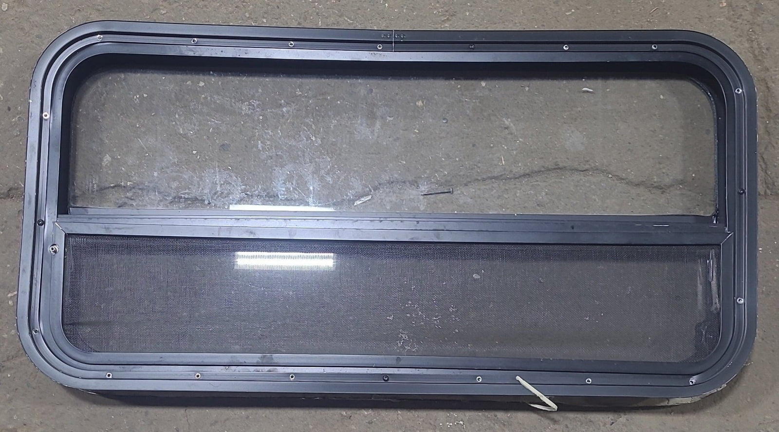 Used Black Radius Opening Window : 35 1/2