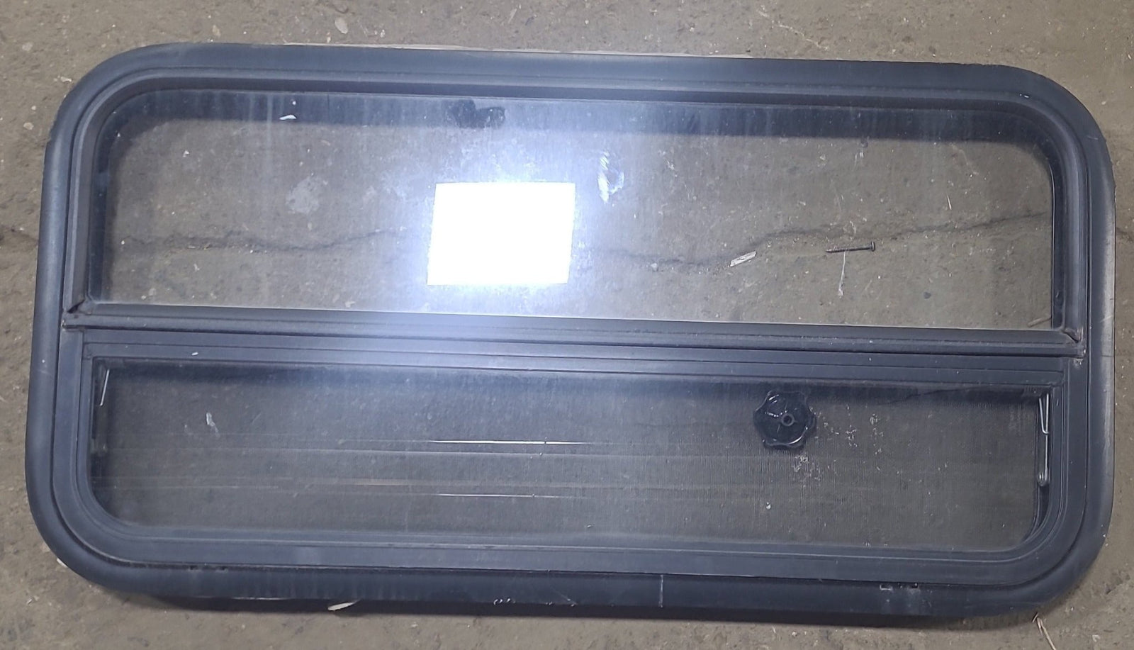 Used Black Radius Opening Window : 35 1/2