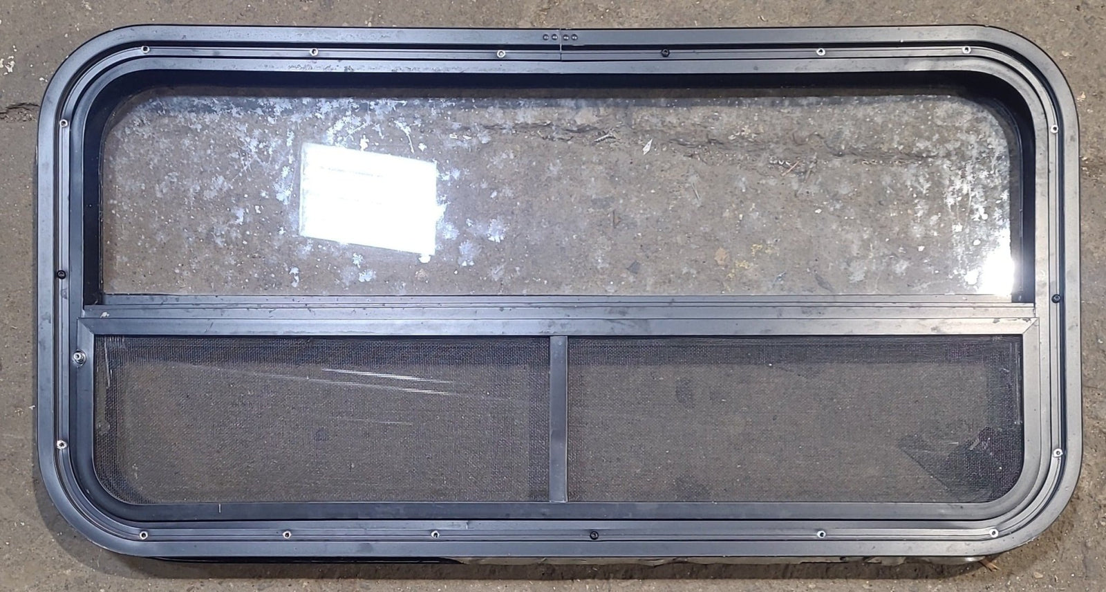 Used Black Radius Opening Window : 35 1/2