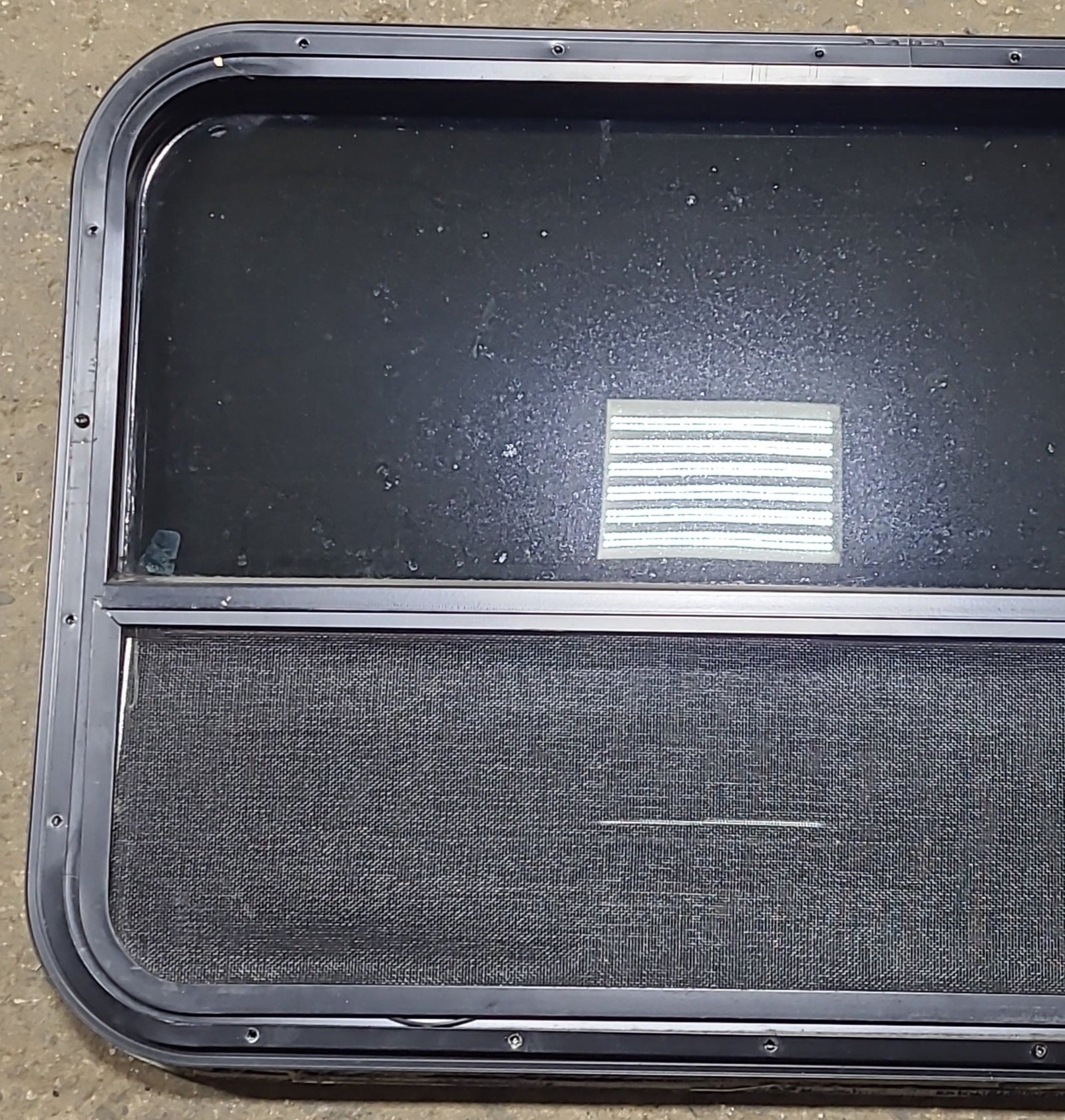 Used Black Radius Opening Window : 35 1/2