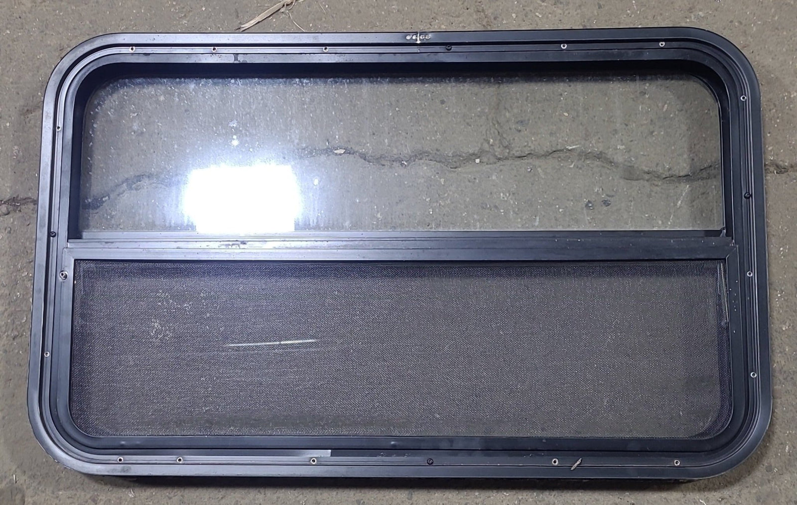 Used Black Radius Opening Window : 35 1/2