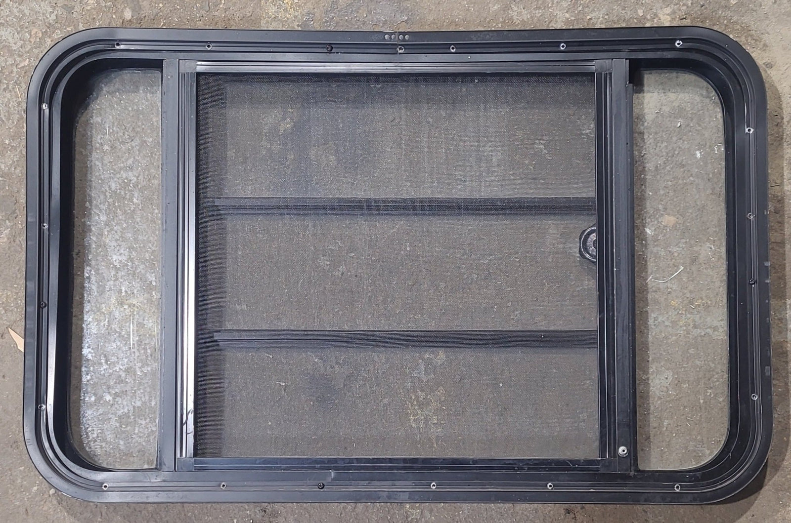 Used Black Radius Opening Window : 35 1/2