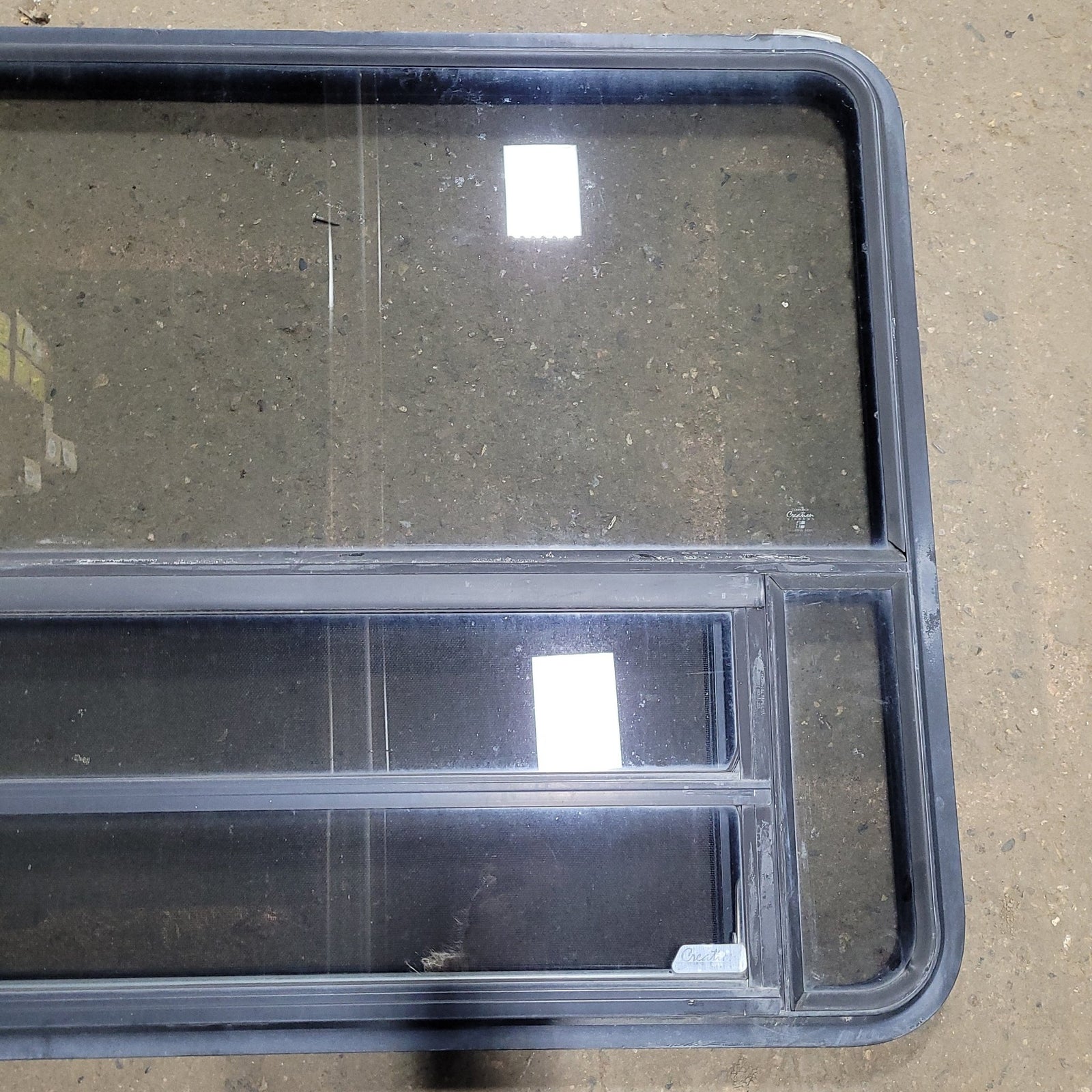 Used Black Radius Opening Window : 35 1/4