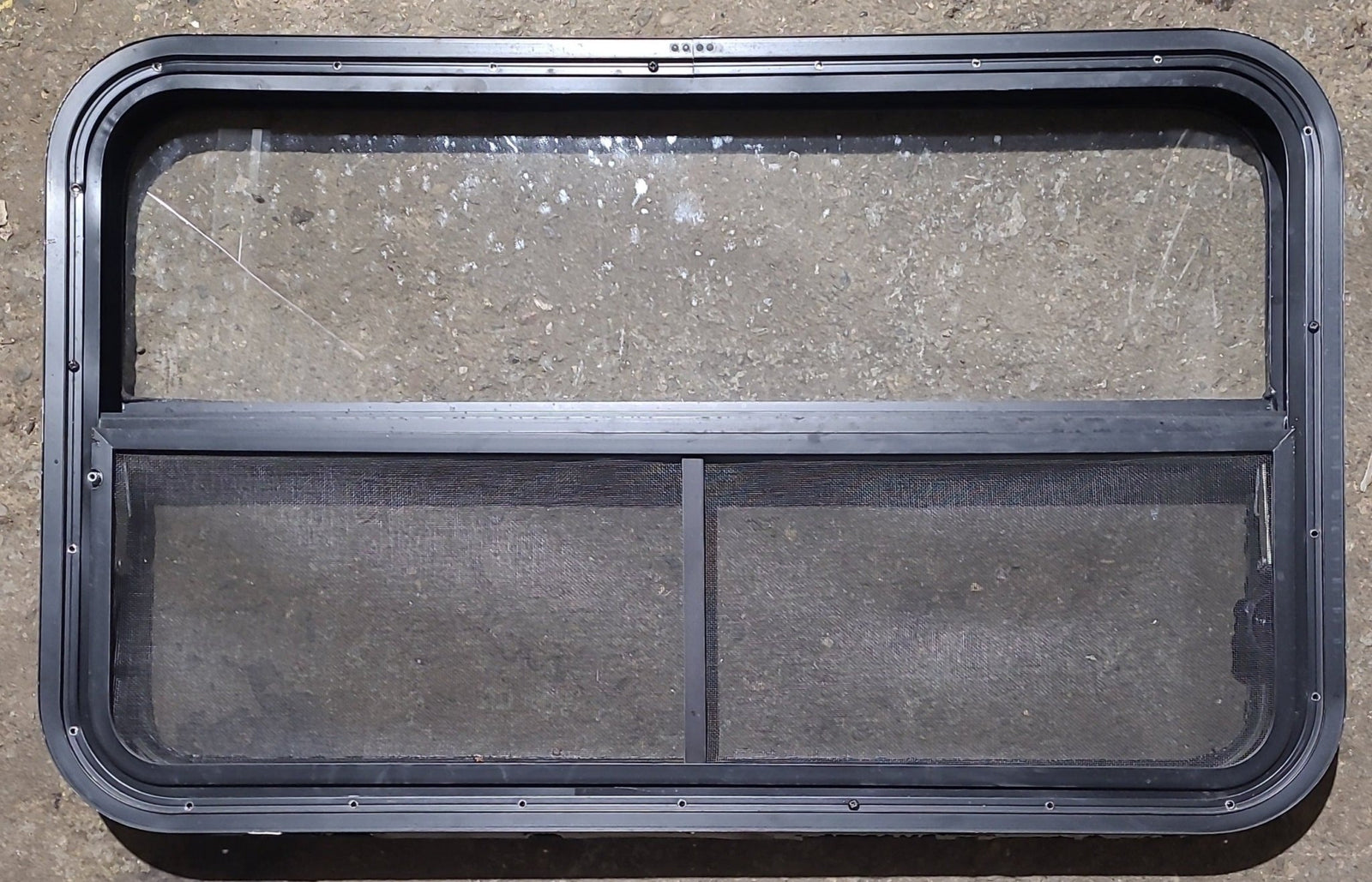 Used Black Radius Opening Window : 35 1/4