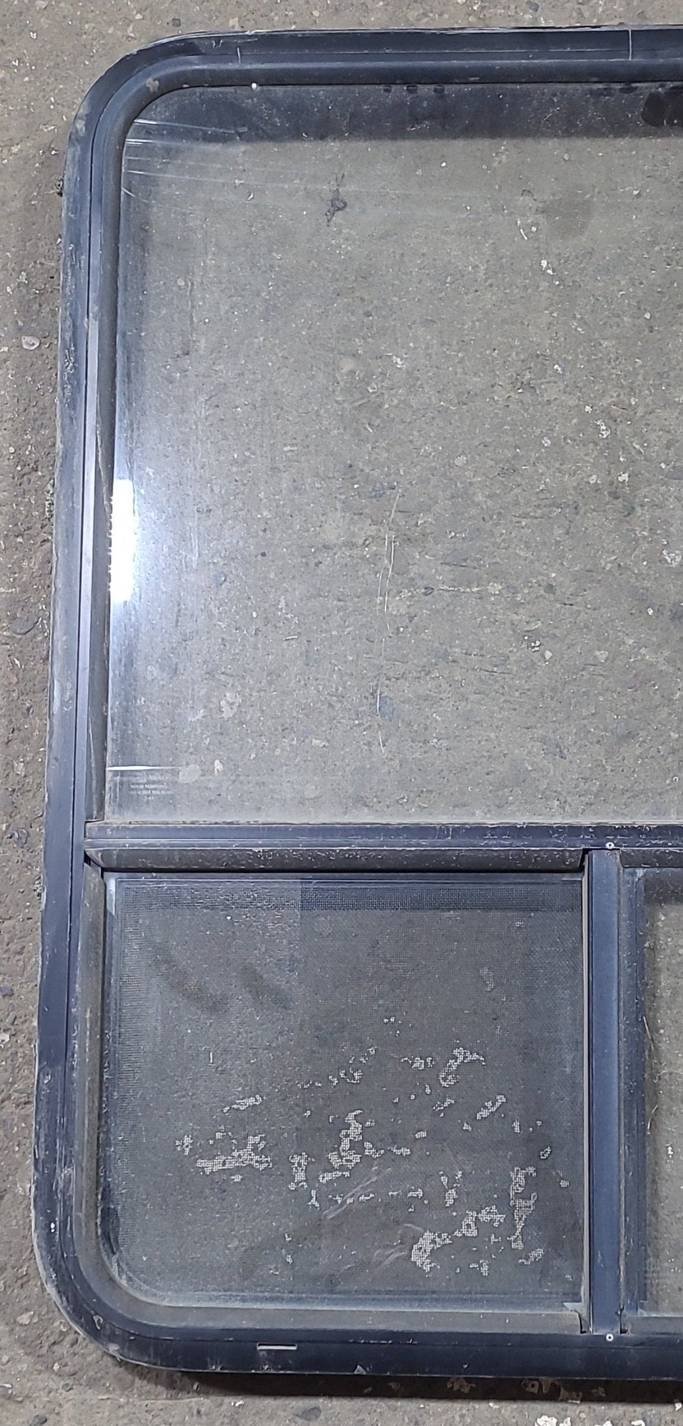 Used Black Radius Opening Window : 35 3/4