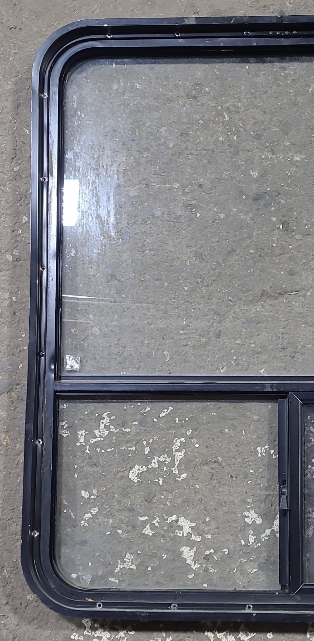 Used Black Radius Opening Window : 35 3/4