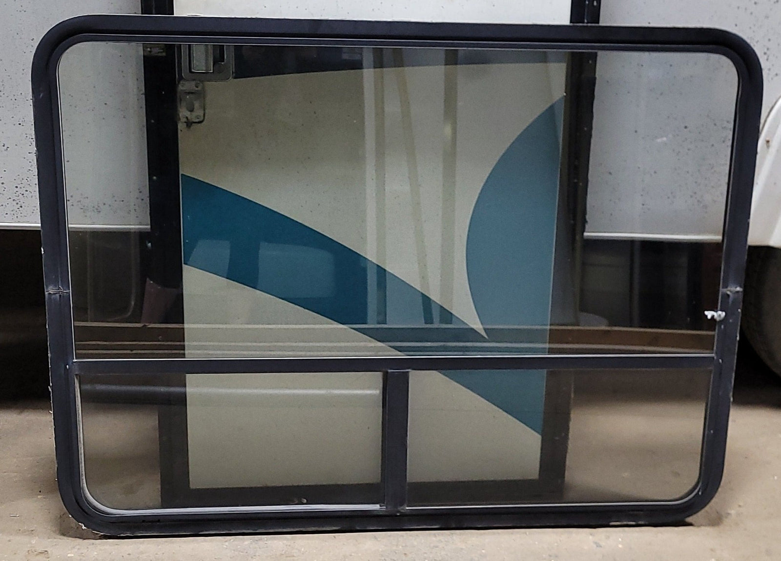 Used Black Radius Opening Window : 35 3/4