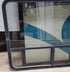 Used Black Radius Opening Window : 35 3/4" X 48 1/4" X 2" D - Young Farts RV Parts