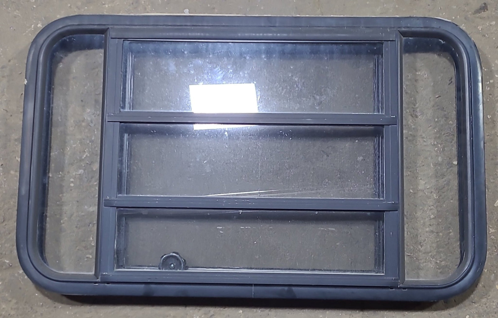 Used Black Radius Opening Window : 35 3/8