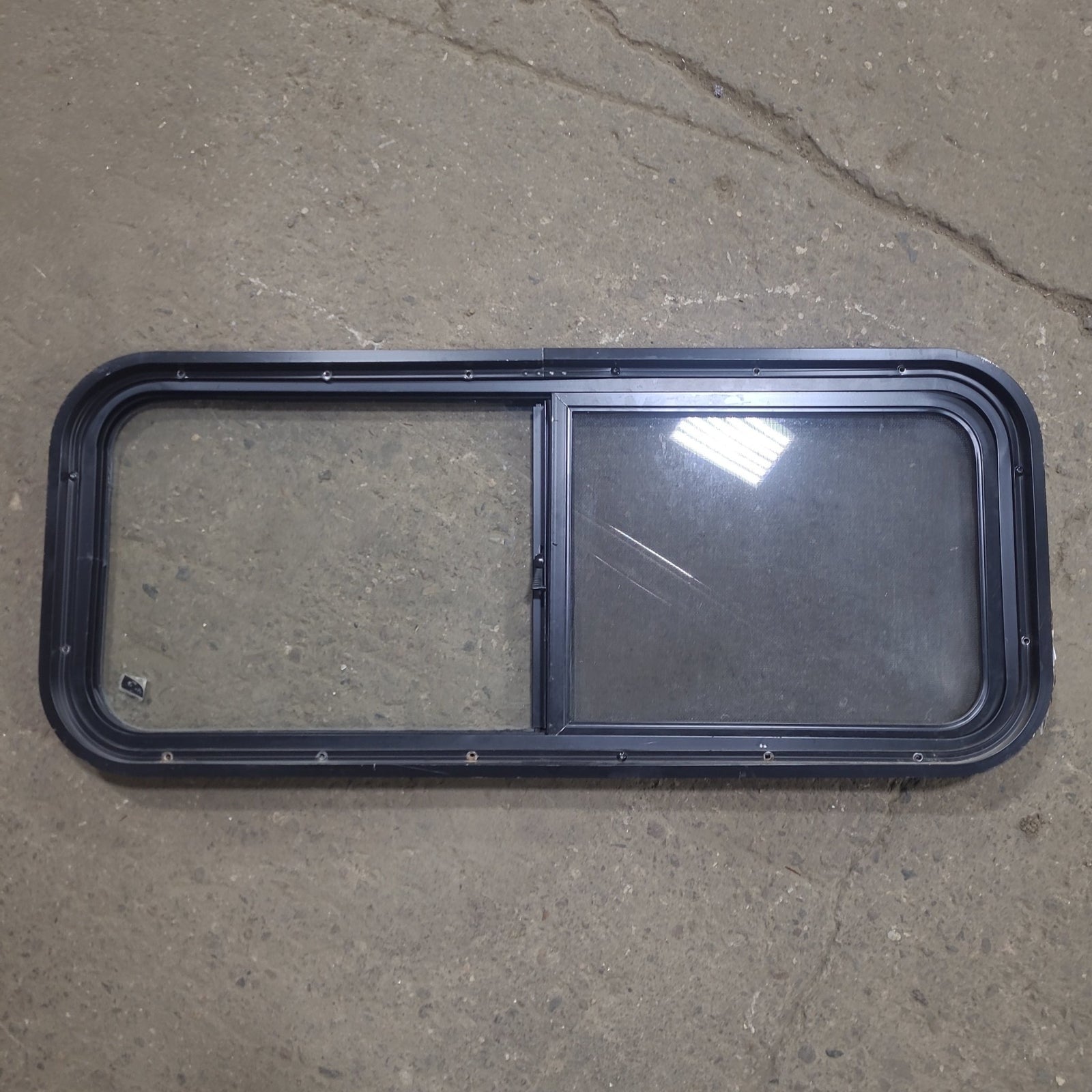 Used Black Radius Opening Window : 36 1/2