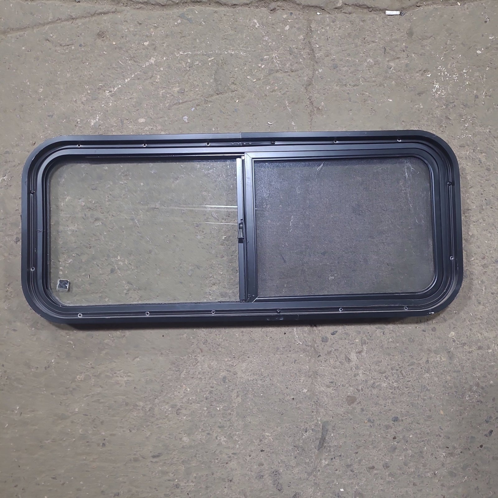 Used Black Radius Opening Window : 36 1/2