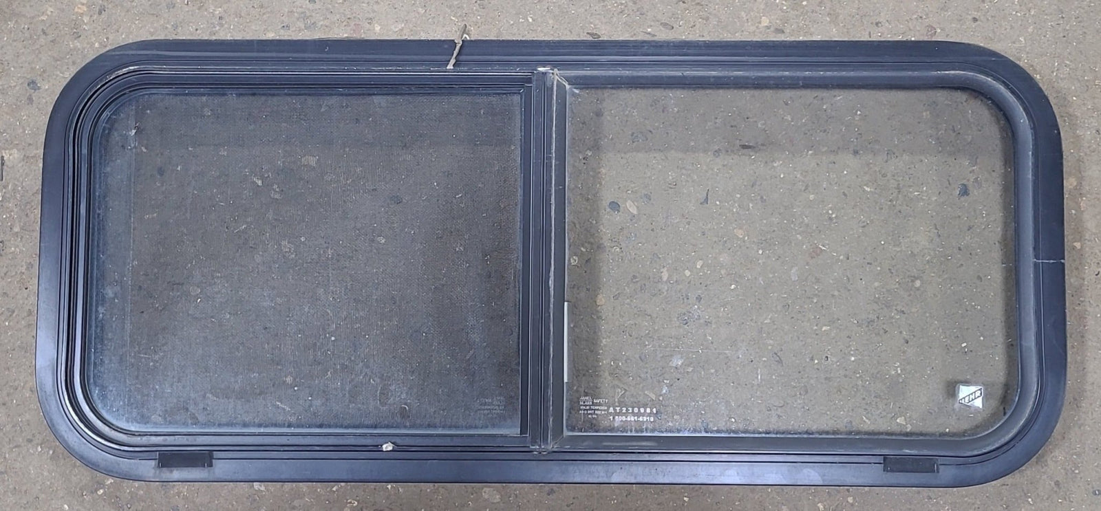 Used Black Radius Opening Window : 36 1/2