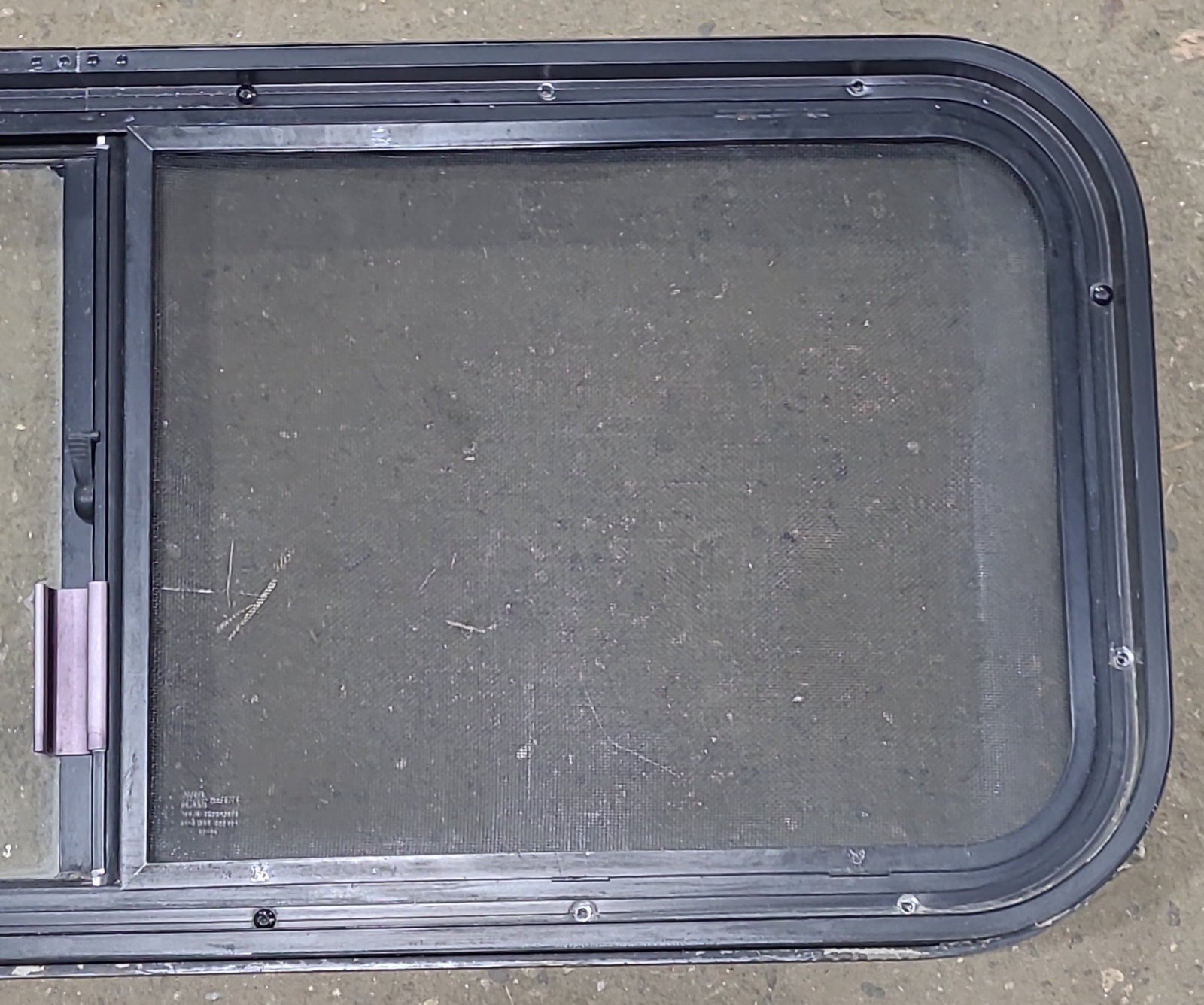 Used Black Radius Opening Window : 36 1/2