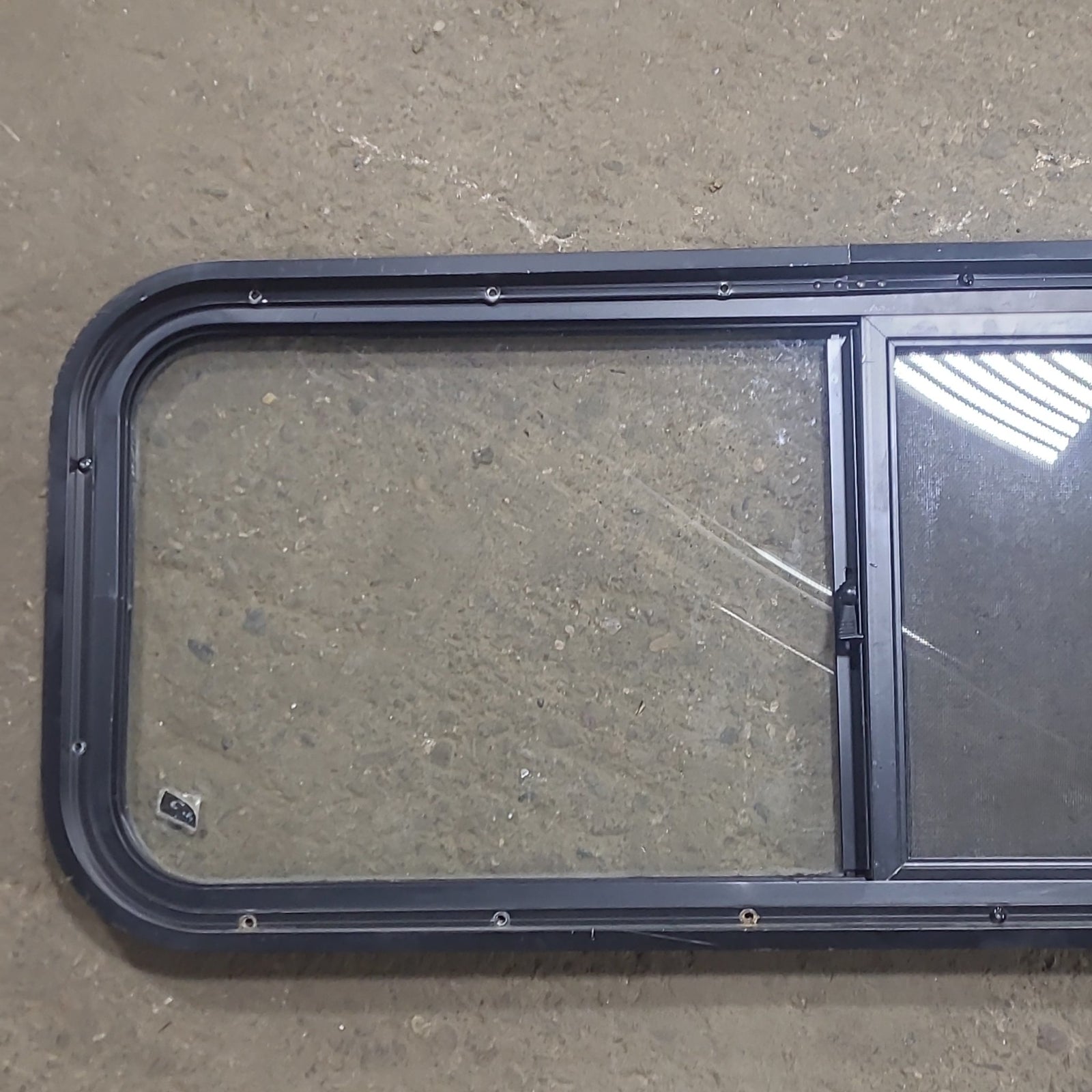 Used Black Radius Opening Window : 36 1/2