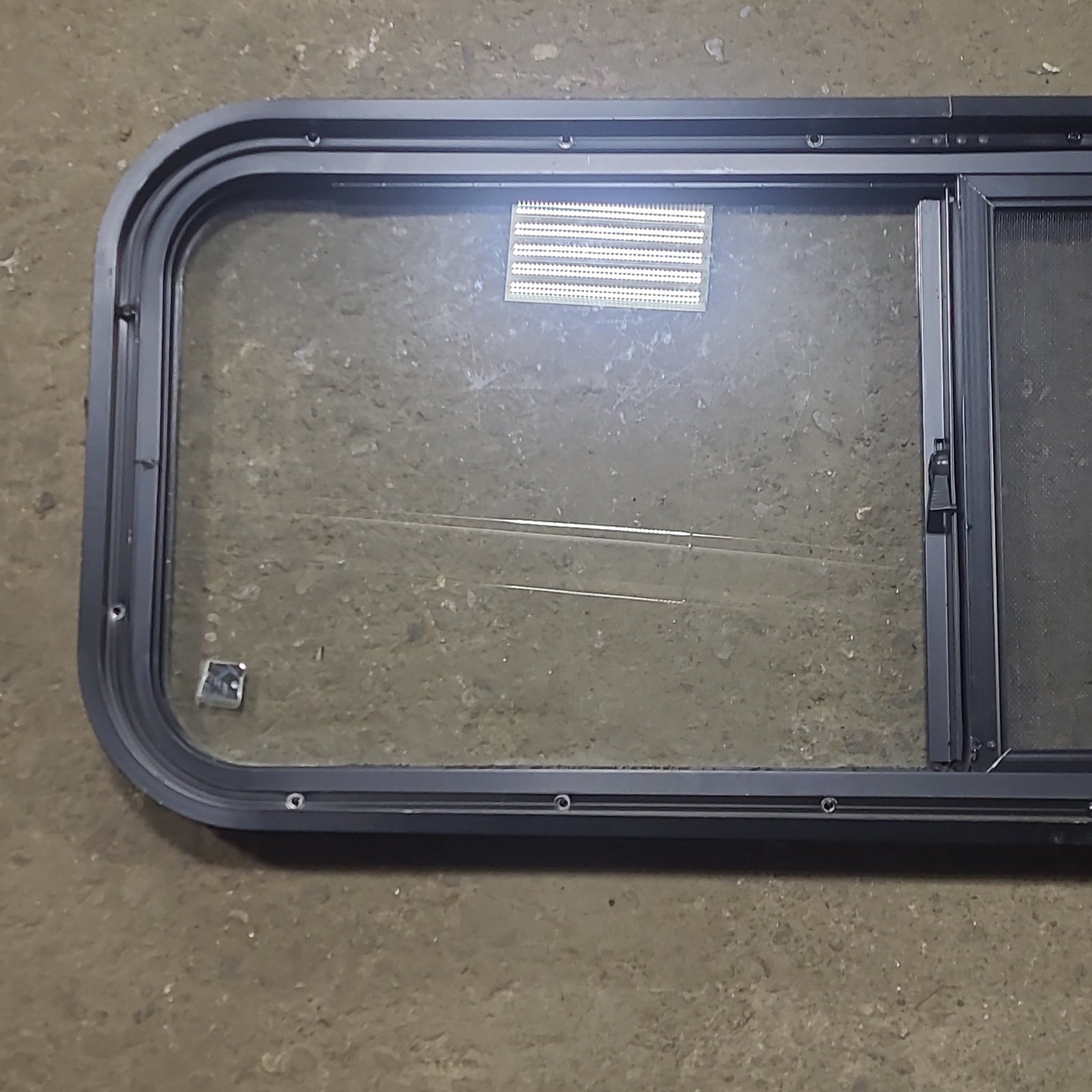 Used Black Radius Opening Window : 36 1/2