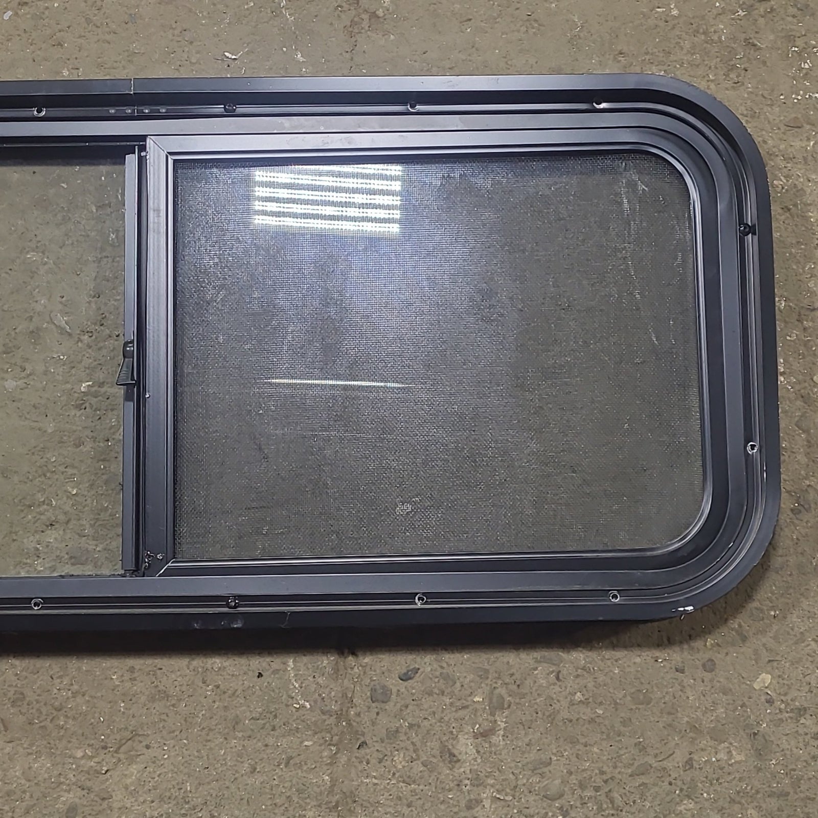 Used Black Radius Opening Window : 36 1/2