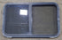 Used Black Radius Opening Window : 36 1/2" W x 21 3/4" H x 1 3/4" D - Young Farts RV Parts