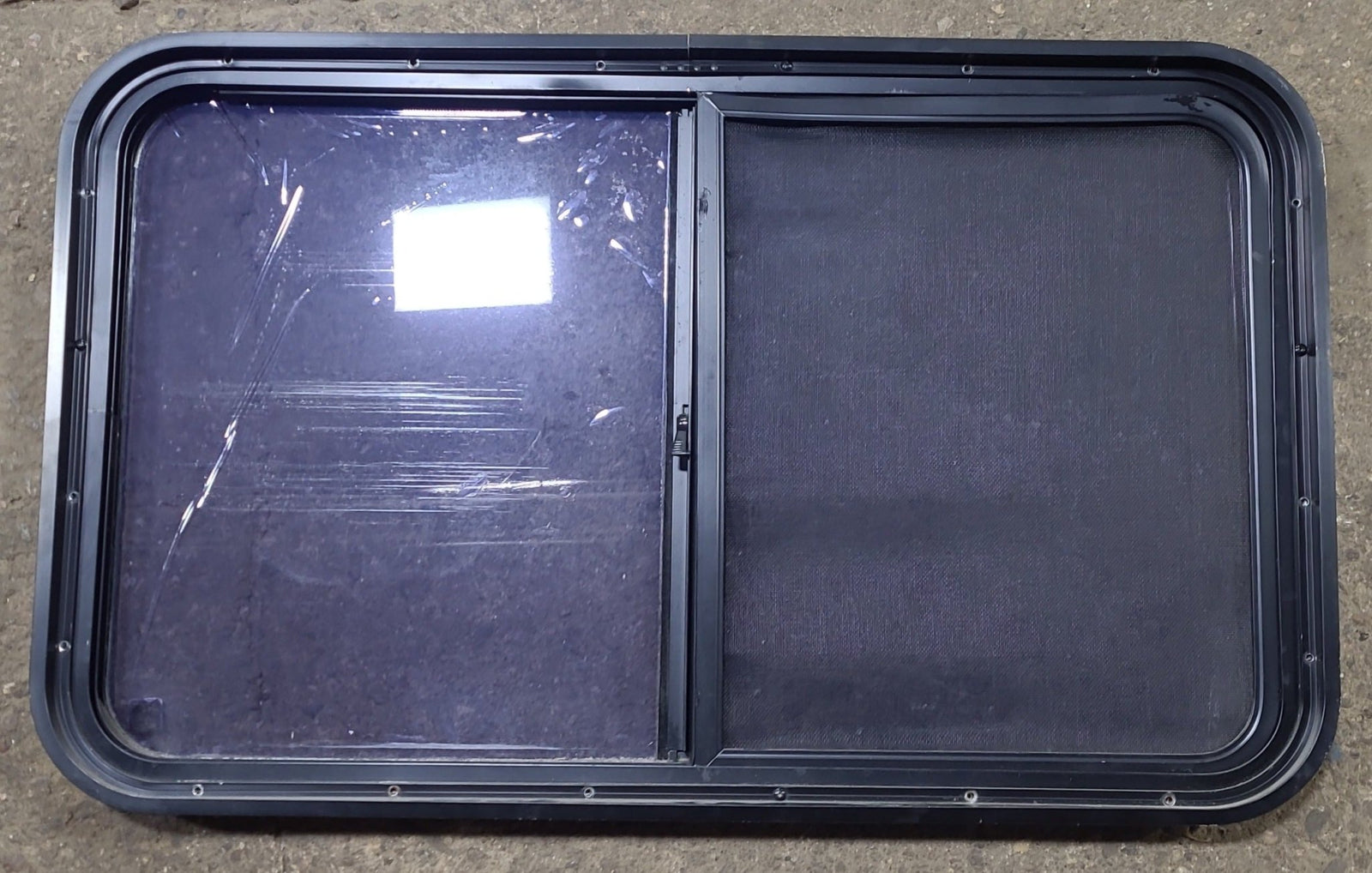 Used Black Radius Opening Window : 36 1/2